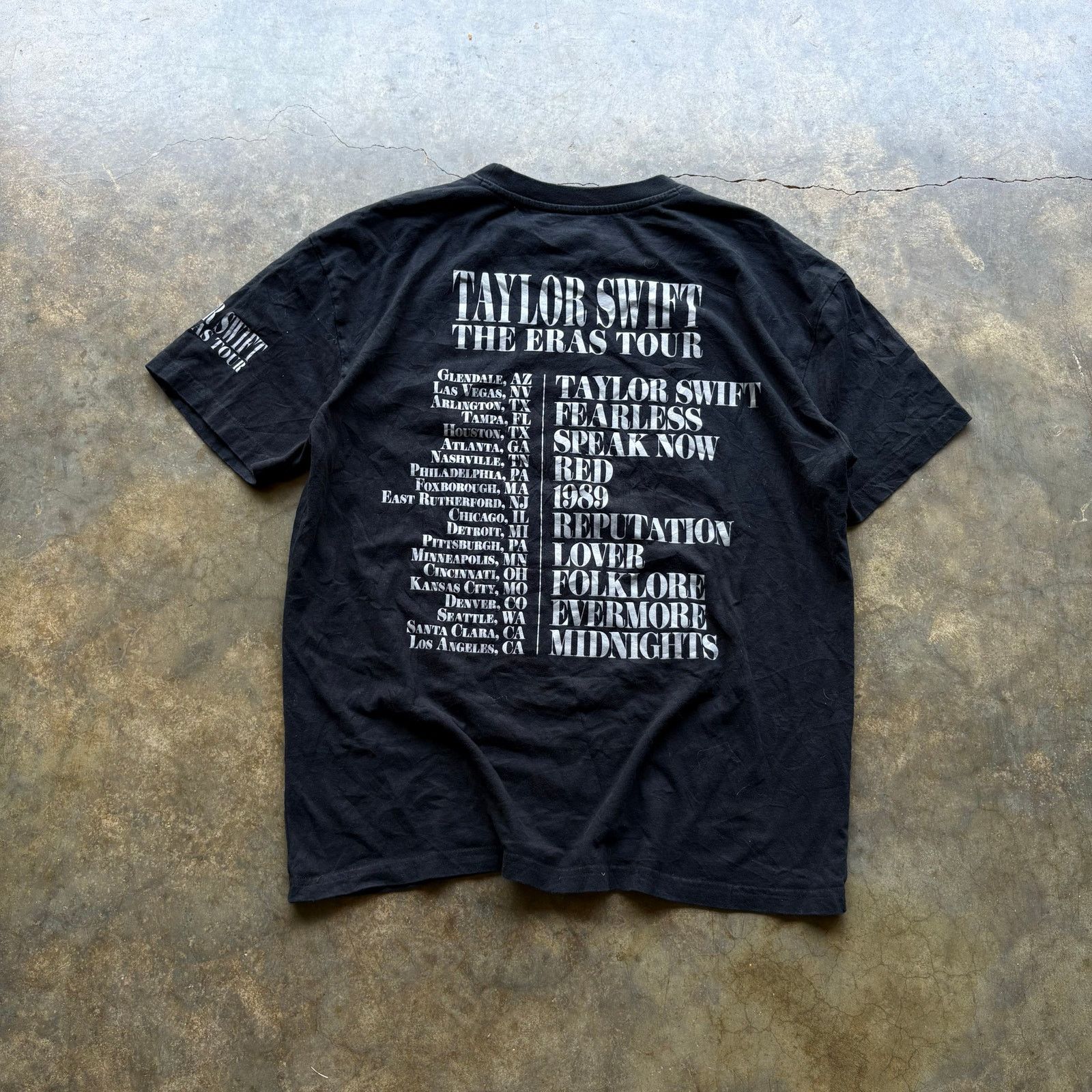 Other Taylor Swift The Eras Tour Black T-Shirt Size US M / EU 48-50 / 2 - 5 Thumbnail