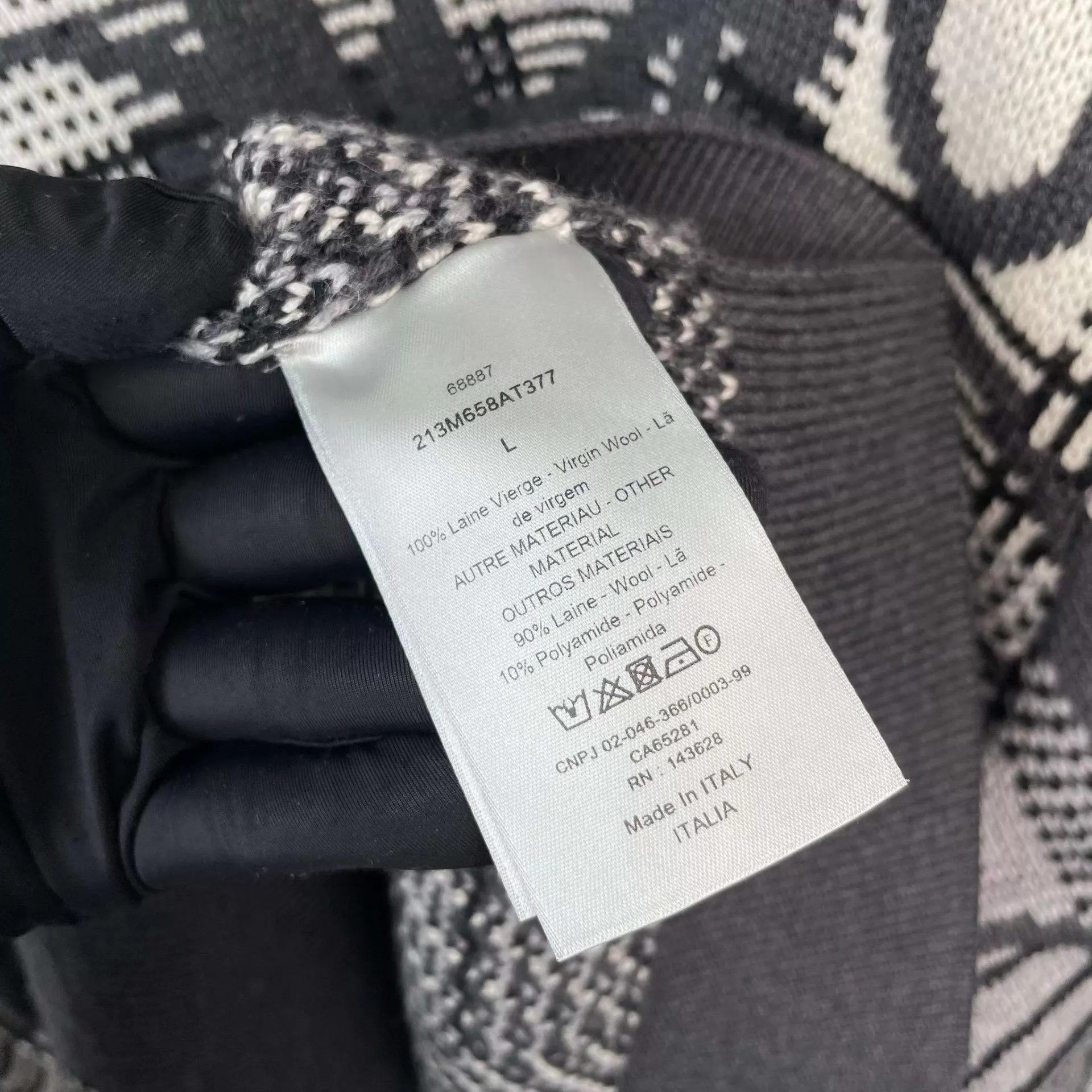 Dior Dior wool logo sweater gray L 98 new Size US L / EU 52-54 / 3 - 4 Thumbnail