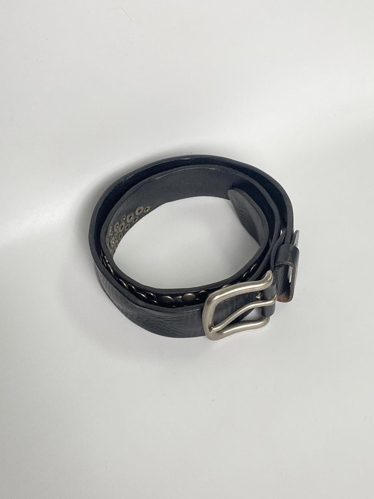 Japanese Brand Vtg Style Studded Genuine Leather Belt OS Size ONE SIZE - 7 Thumbnail
