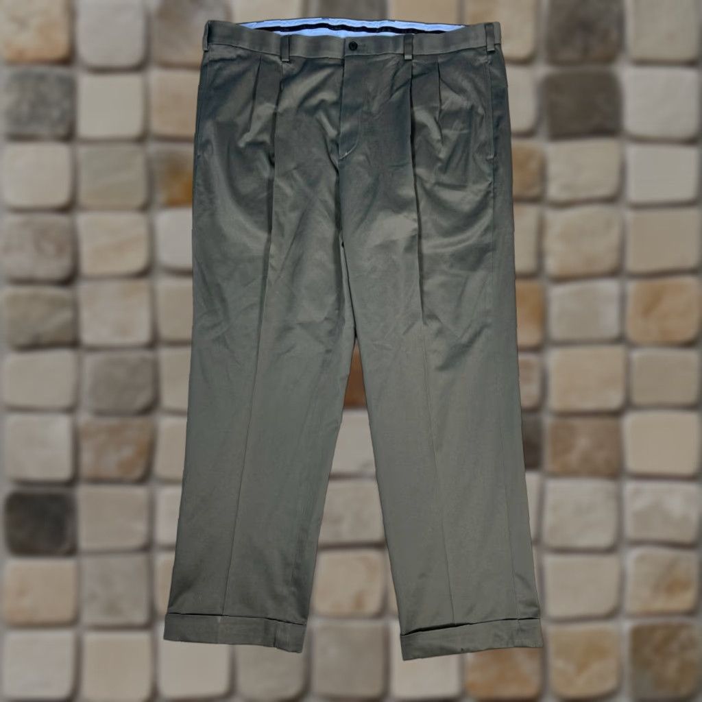 Brooks Brothers Brooks Brothers Advantage Chino Elliot Pants Men 42 Green Mid Rise Straight Leg Button Zipper Pocket Casual Modern - Size US 42 / EU 58 - 1 Thumbnail
