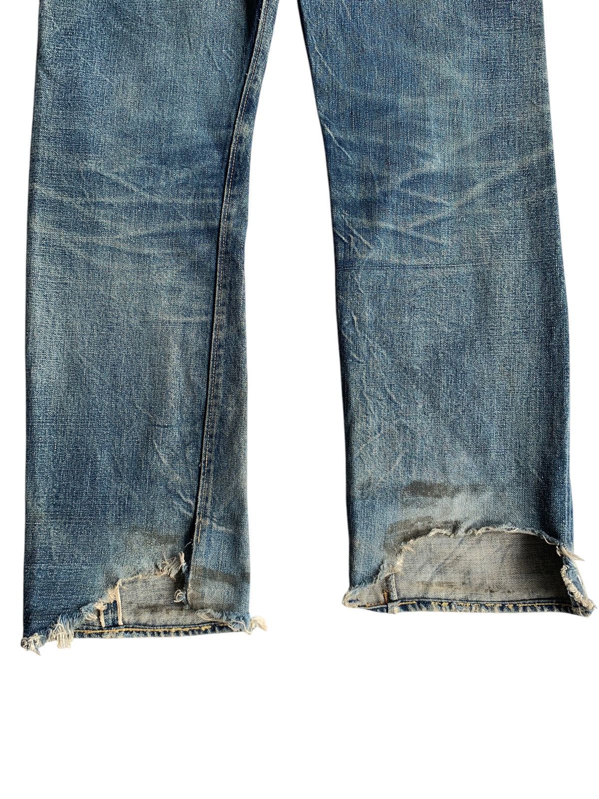 Denime × Japanese Brand VINTAGE DENIME BUTTON FLY SELVEDGE DISTRESSED DENIM JAPANESE Size US 29 - 17 Thumbnail