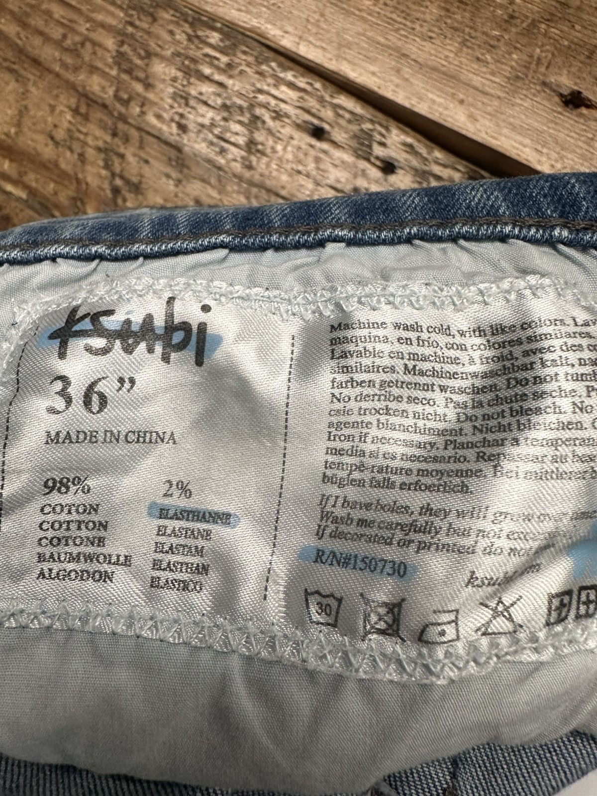 Ksubi Ksubi AOP Logos Blue Denim Jeans Size 36 Size US 36 / EU 52 - 5 Thumbnail