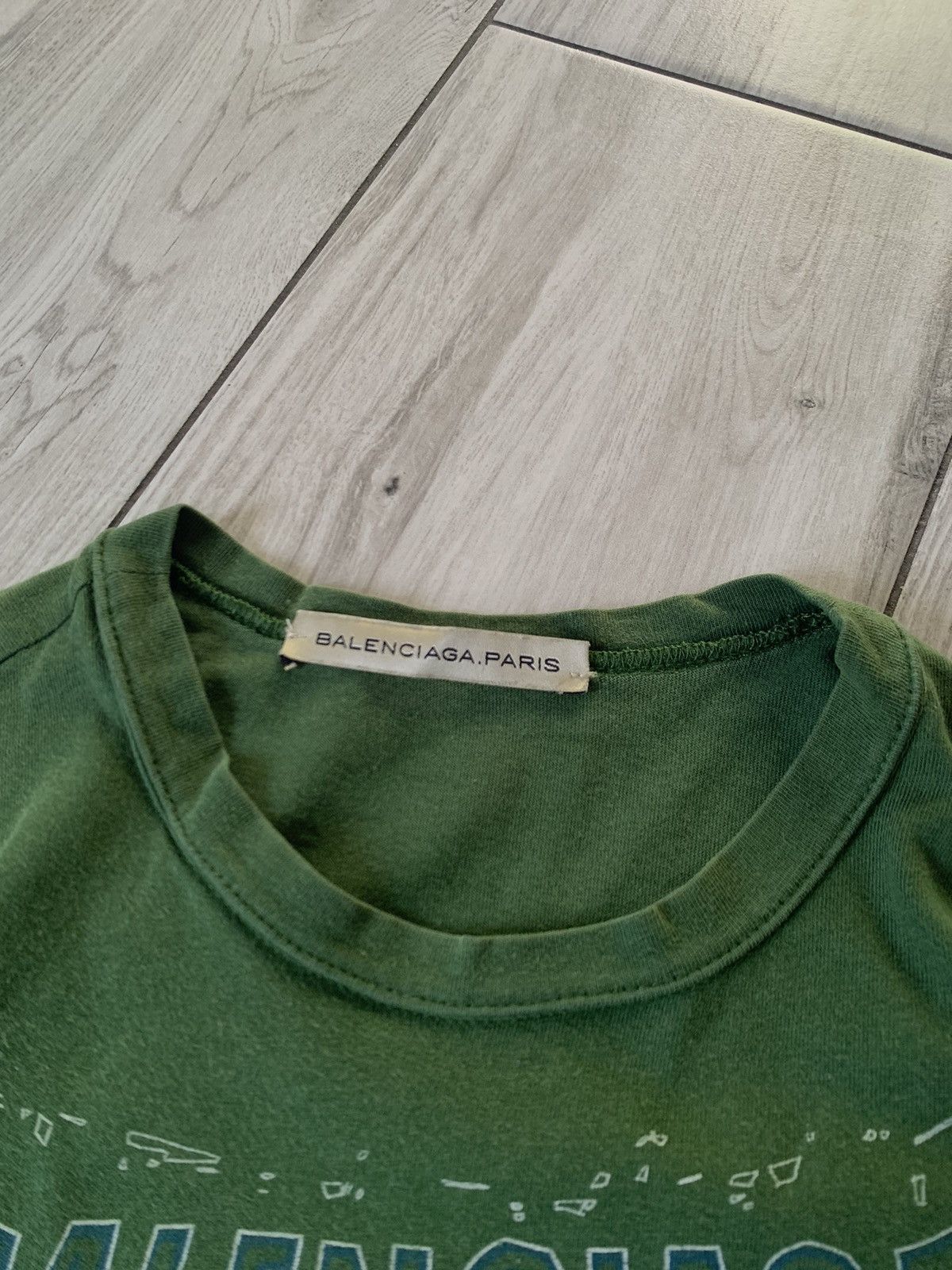 balenciaga vintage t-shirt concert green VERY RARE