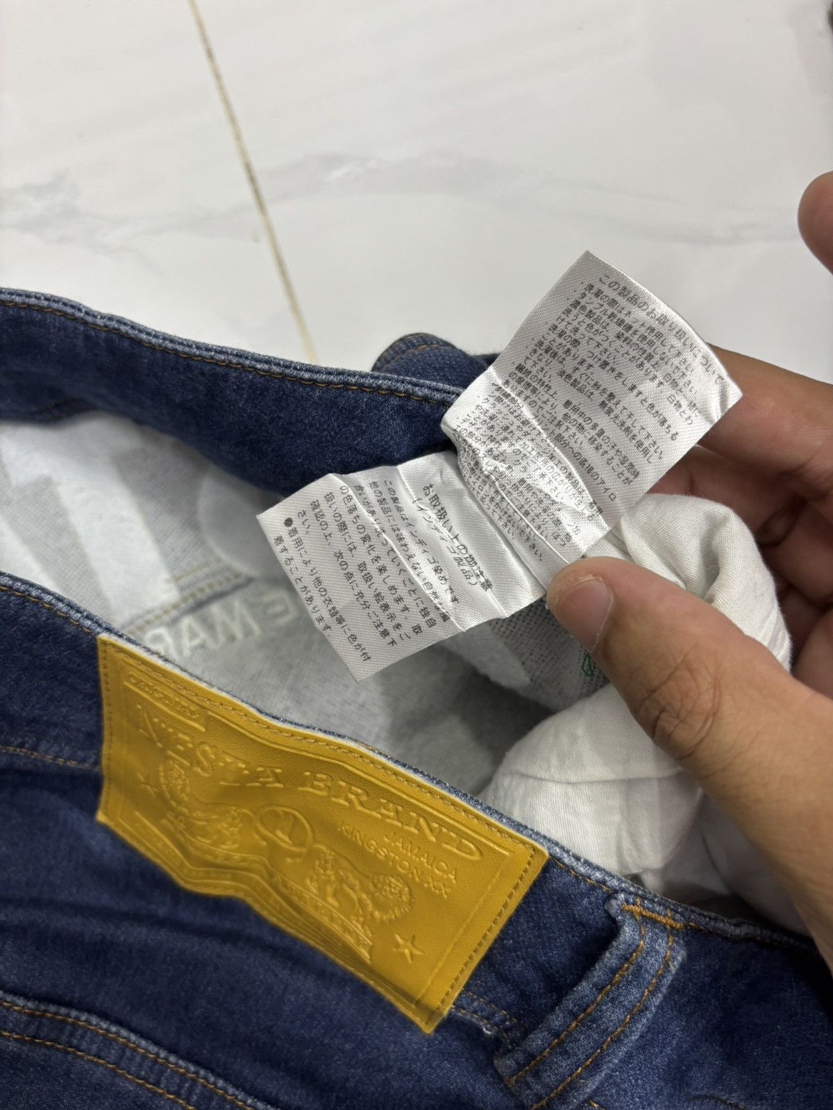 Japanese Brand × Kapital × Tornado Mart Nesta Brand Lion Trade Mark Denim Soft Jeans Size US 33 - 12 Thumbnail