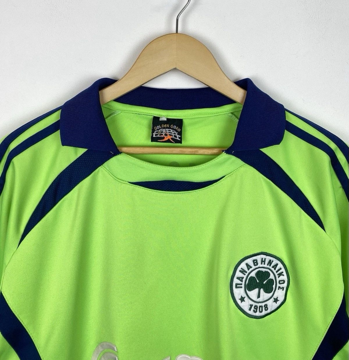 Vintage Vintage Panathinaikos F.C. 1908 Ninis Football Jersey Shirt Size US XL / EU 56 / 4 - 2 Thumbnail