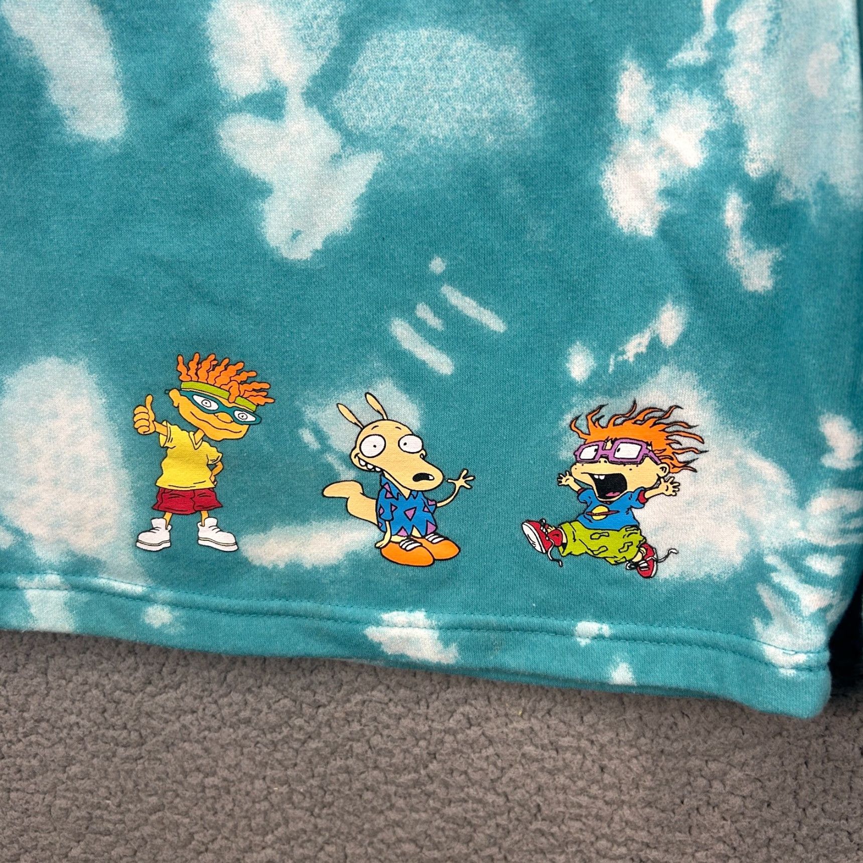 Nickelodeon Nickelodeon Shorts MENS 2XL Fleece Sweat Jogger Tie Dye Drawstrings Casual Vintage? No, Vintage: No Size US 39 - 4 Thumbnail