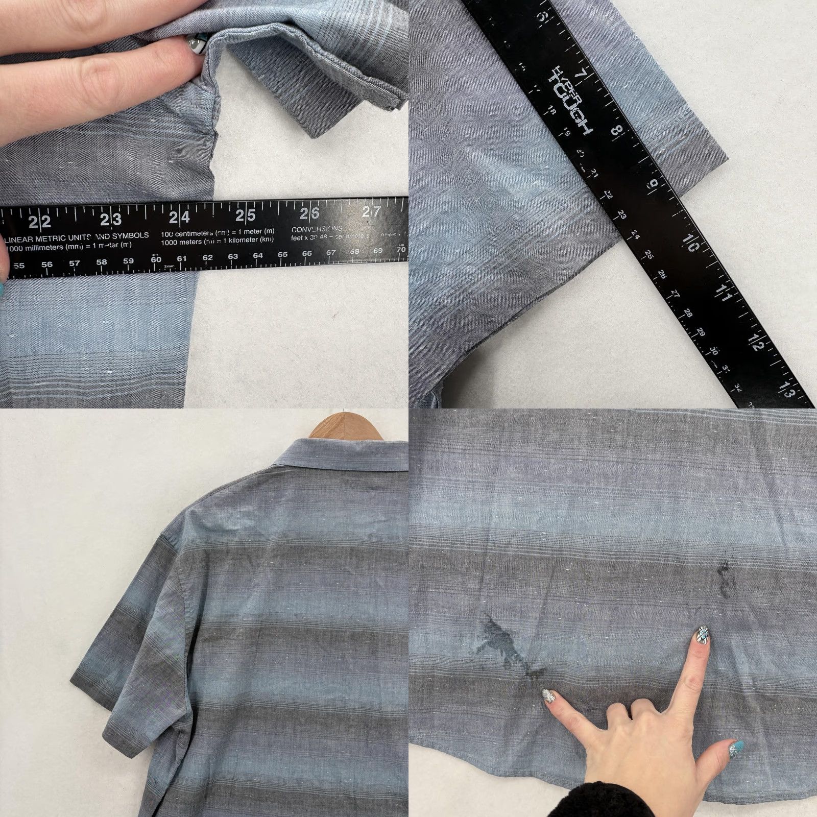 TravisMathew Travis Mathew Here Comes The Rain Shirt Mens XL Blue Stripe Short Sleeve Golf Shirt Size US XL / EU 56 / 4 - 8 Thumbnail