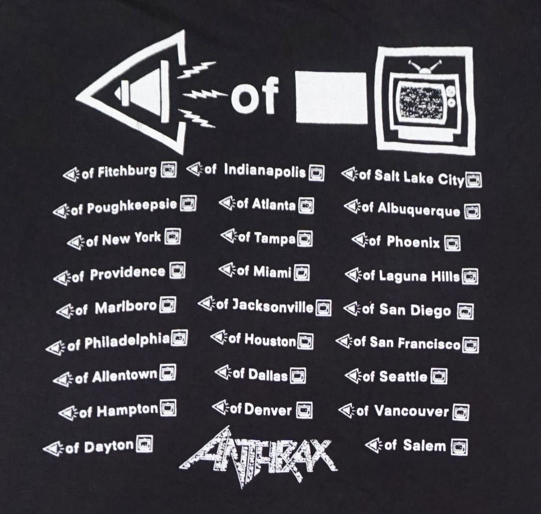 Vintage 90's USA製 ANTHRAX Tシャツ ロック ビンテージ Slayer Size US L / EU 52-54 / 3 - 5 Thumbnail