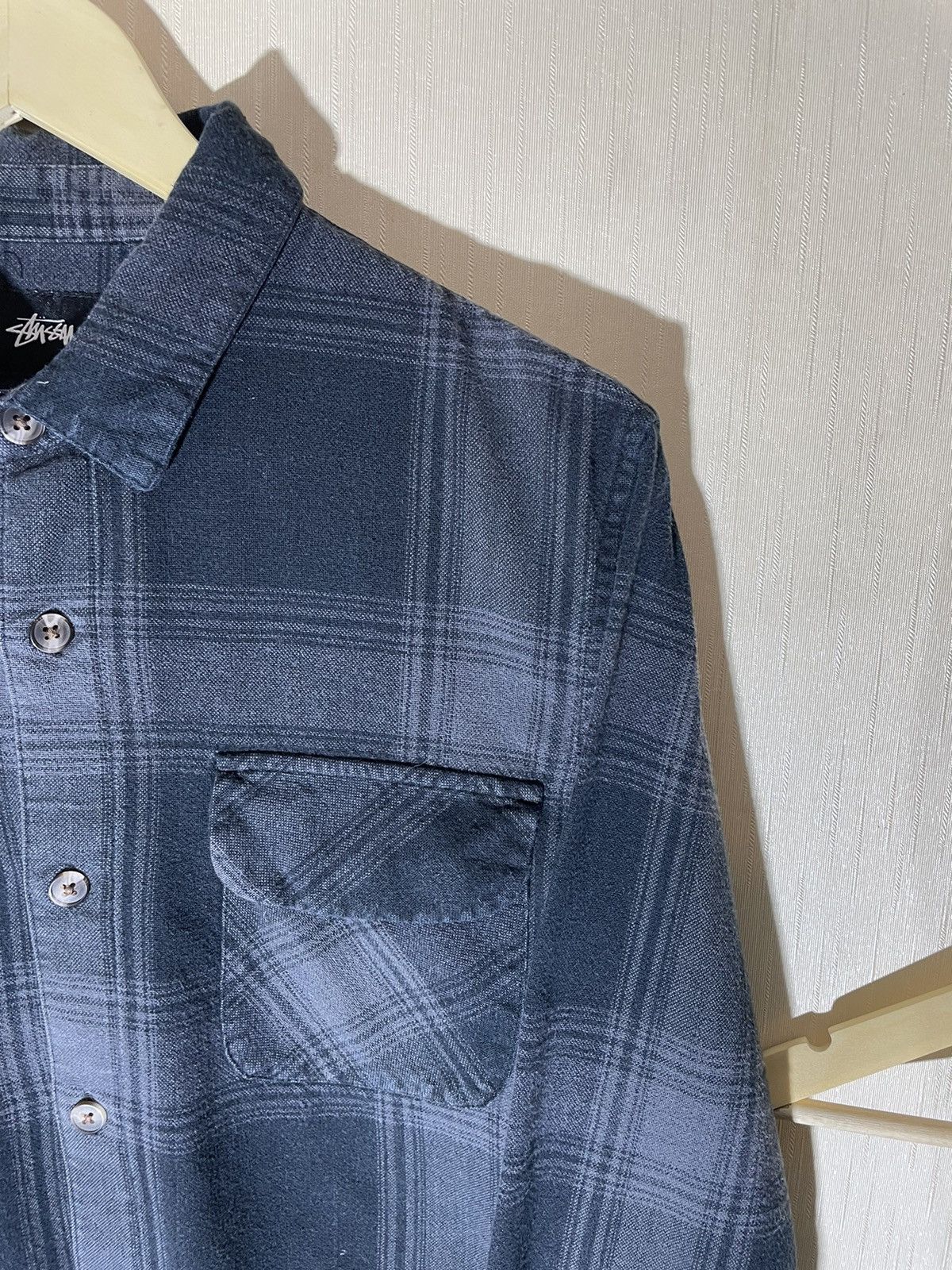 Stussy × Vintage Stussy flannel shirt Size US M / EU 48-50 / 2 - 2 Thumbnail