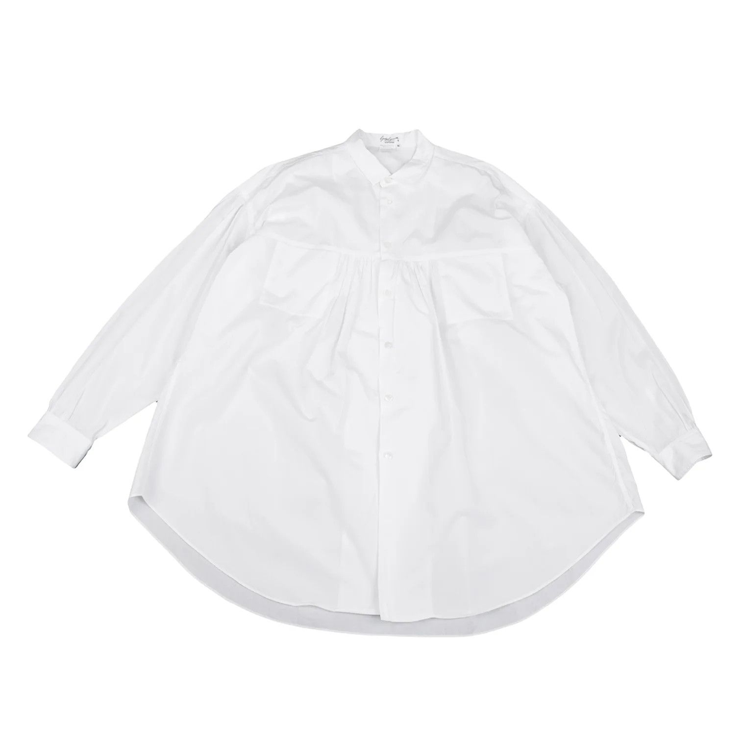 Yohji Yamamoto Yohji Yamamoto Gathered Design Cotton Shirt Size US M / EU 48-50 / 2 - 1 Thumbnail