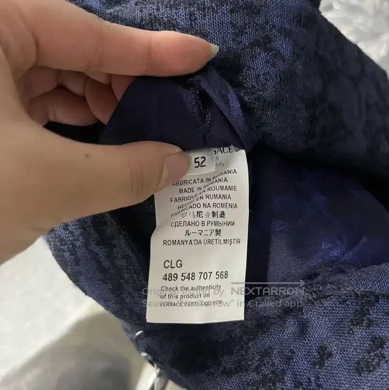 Versace Versace Blue Wool Men's Jacket . Size US XL / EU 56 / 4 - 4 Thumbnail