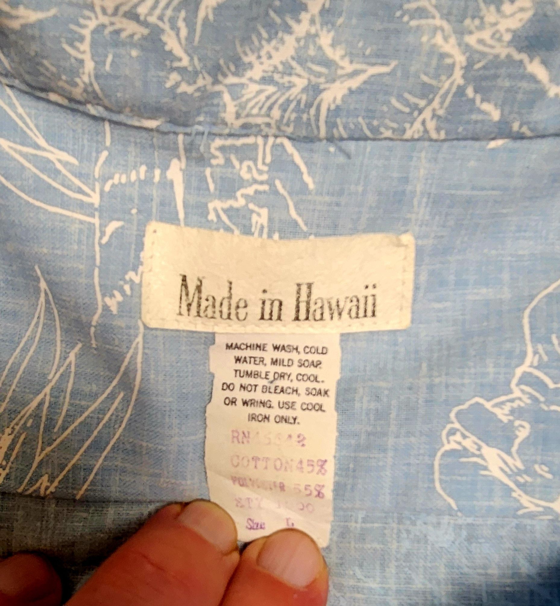 Vintage Dole pineapple shirt L blue Hawaiian pullover vintage 1980s Size US L / EU 52-54 / 3 - 9 Thumbnail
