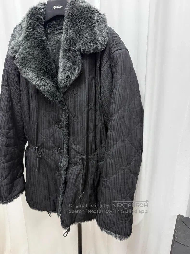 Issey Miyake Issey Miyake Fluffy pleated waist-cinching coat Size US M / EU 48-50 / 2 - 3 Thumbnail