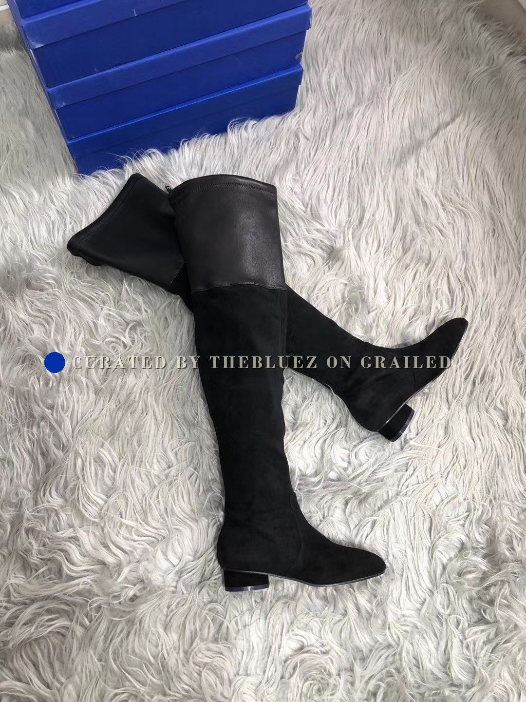 Stuart Weitzman SW Womens Lowland Over-the-Knee Boots Size US 8 / IT 38 - 1 Thumbnail