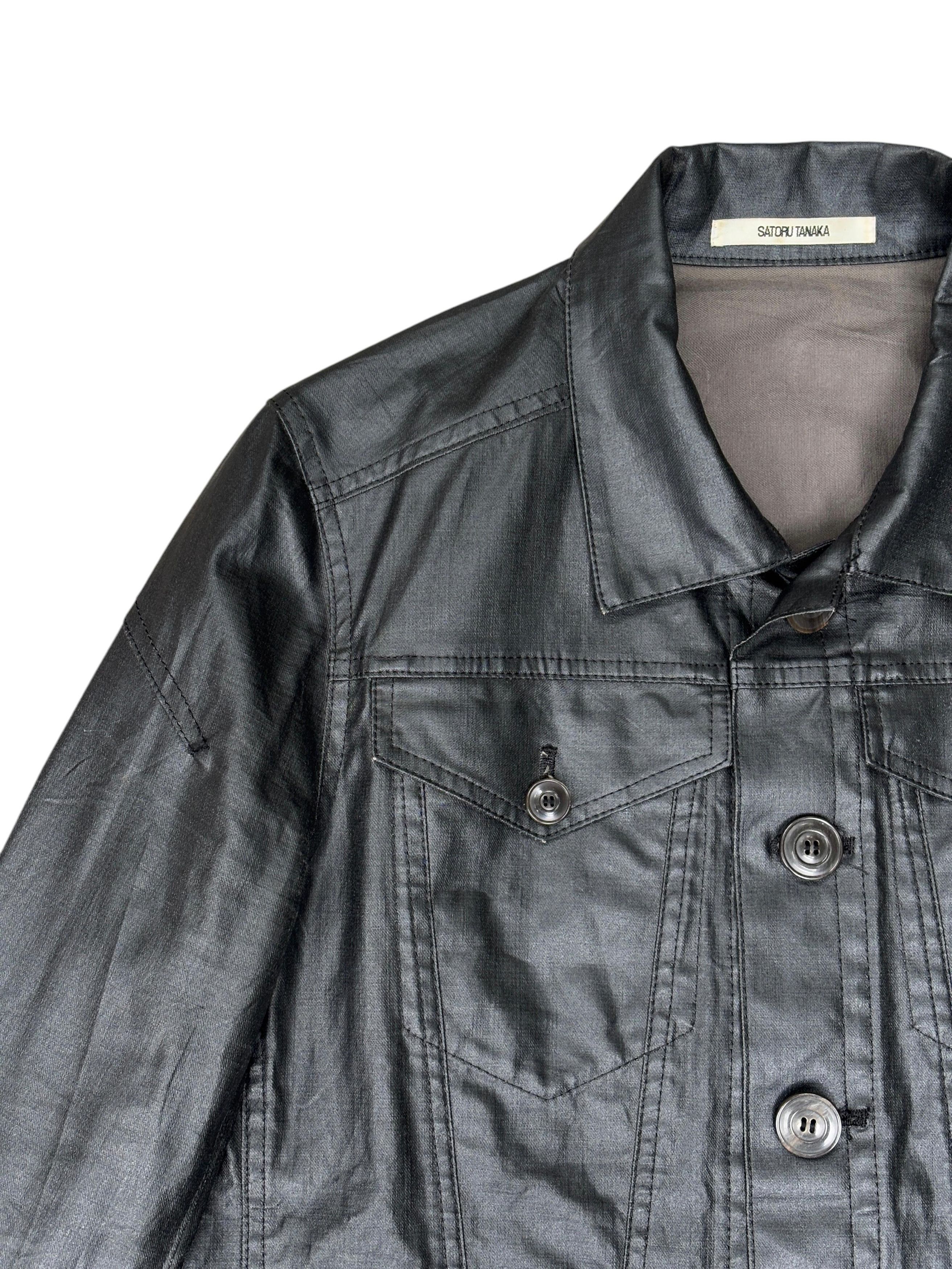 Japanese Brand Satoru Tanaka Coated Trucker Jacket Made In Japan Size US M / EU 48-50 / 2 - 4 Thumbnail