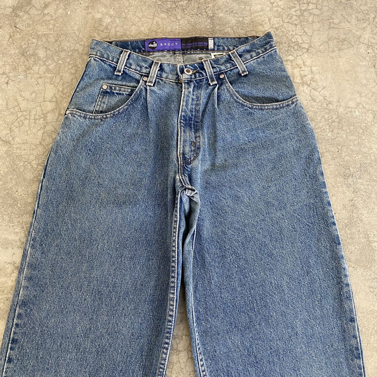 Levi's Vintage 1994 Levi’s Silvertab Pleated Baggy Denim Jeans Size US 29 - 3 Thumbnail