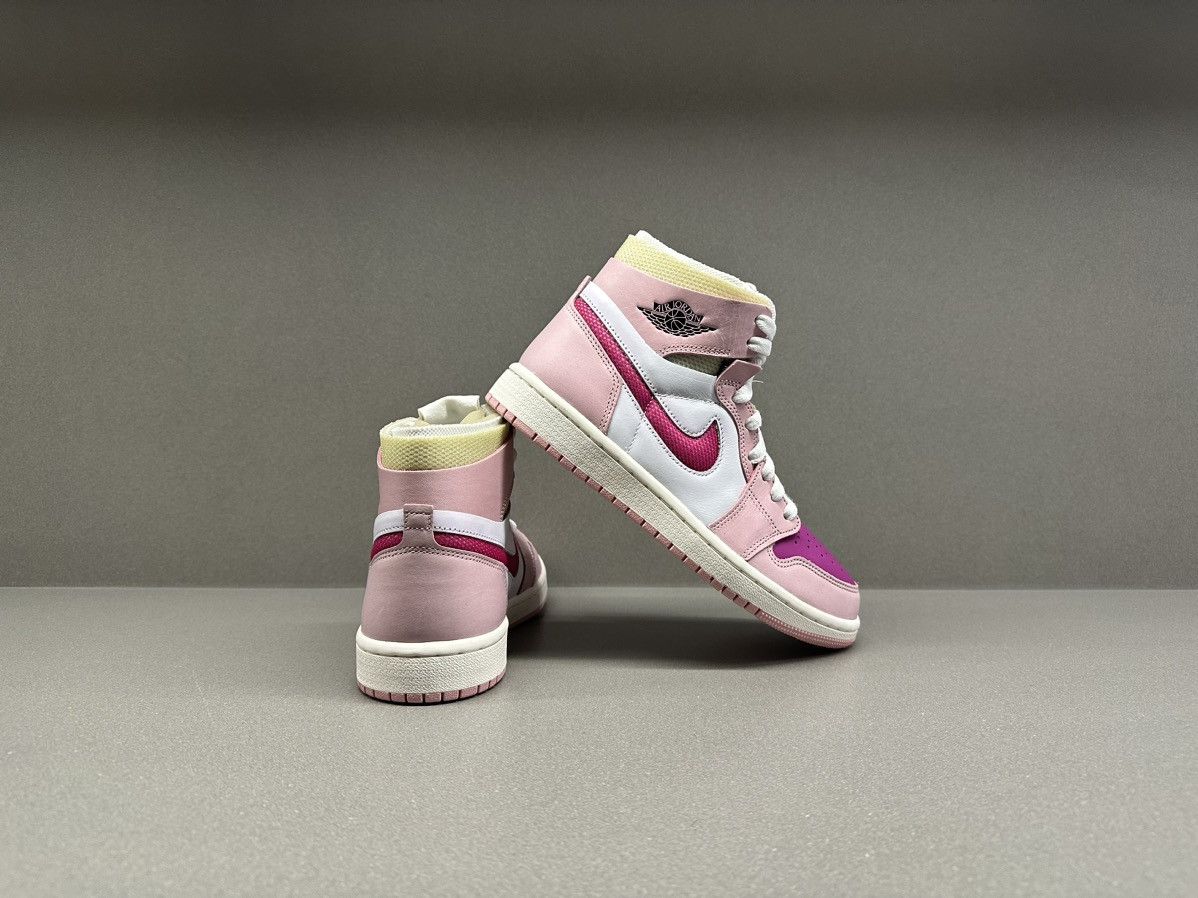 Jordan Brand Nike Air Jordan 1 High Zoom CMFT Pink Glaze Cactus Flower W Size US 7 / IT 37 - 7 Thumbnail