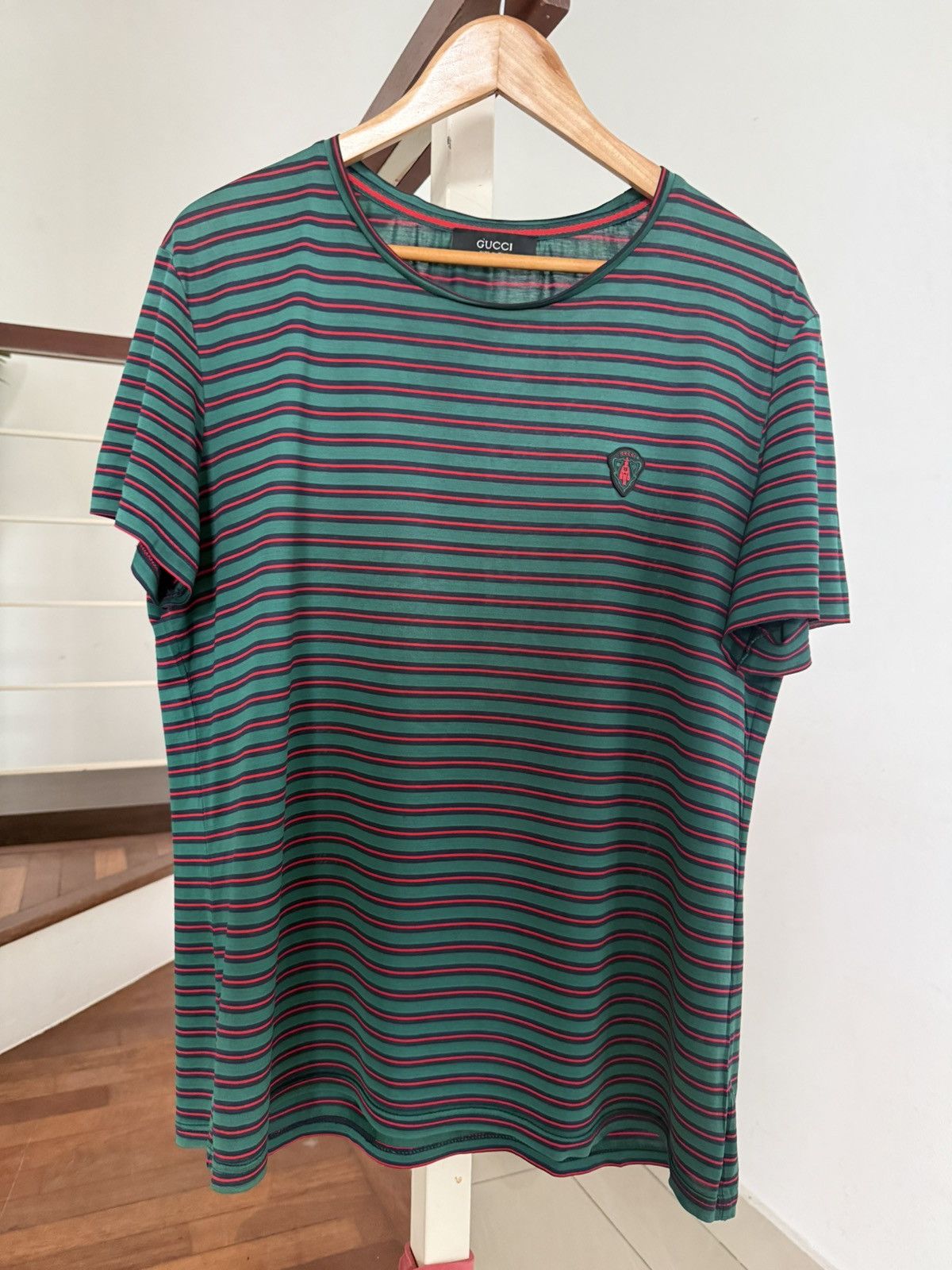 Gucci Gucci monogram logo stripe relaxed T-shirt horizontal Size US L / EU 52-54 / 3 - 4 Thumbnail