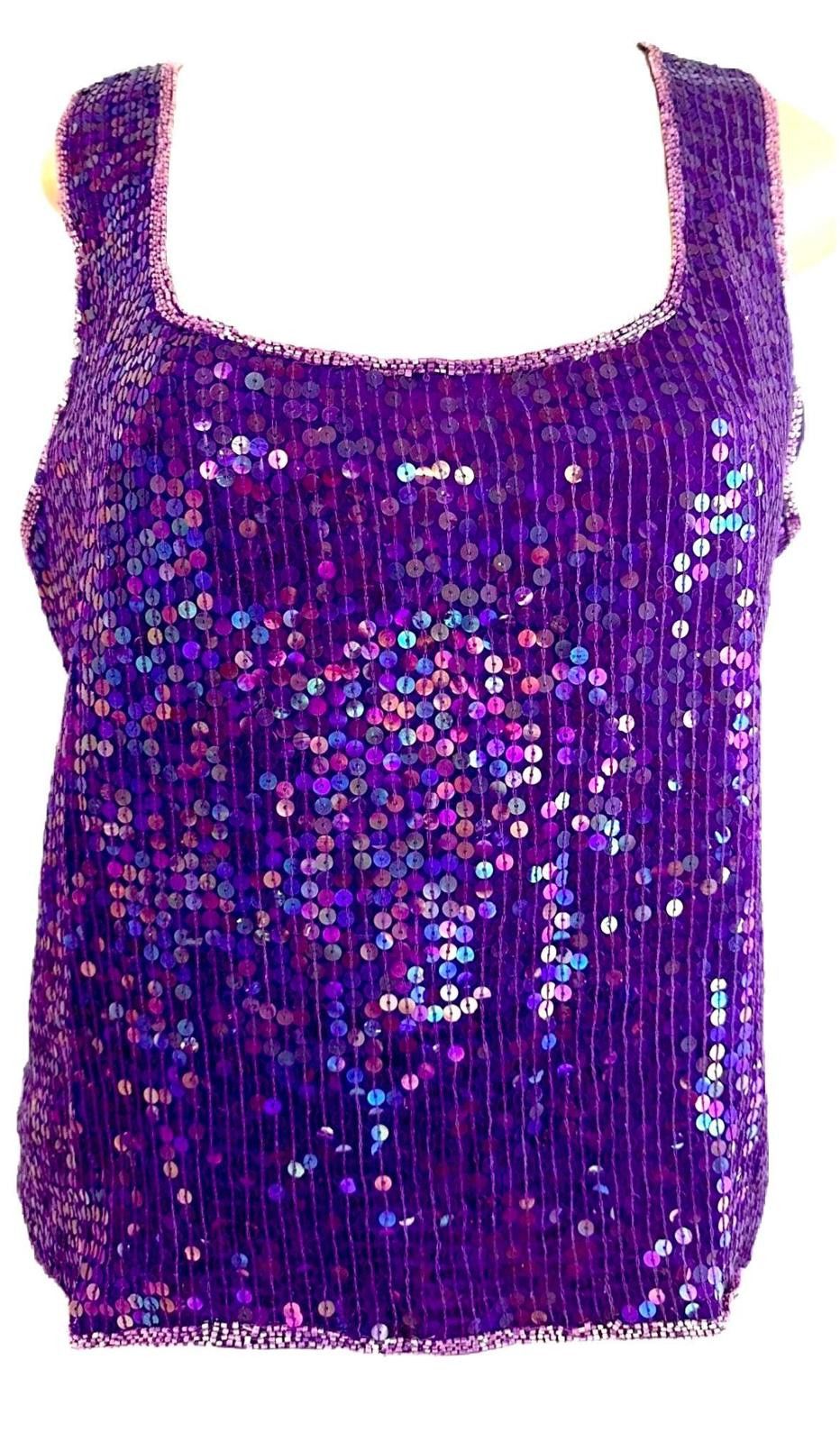 Other Sequin Top Purple size 18 Size XXL / US 16-18 / IT 52-54 - 1 Preview