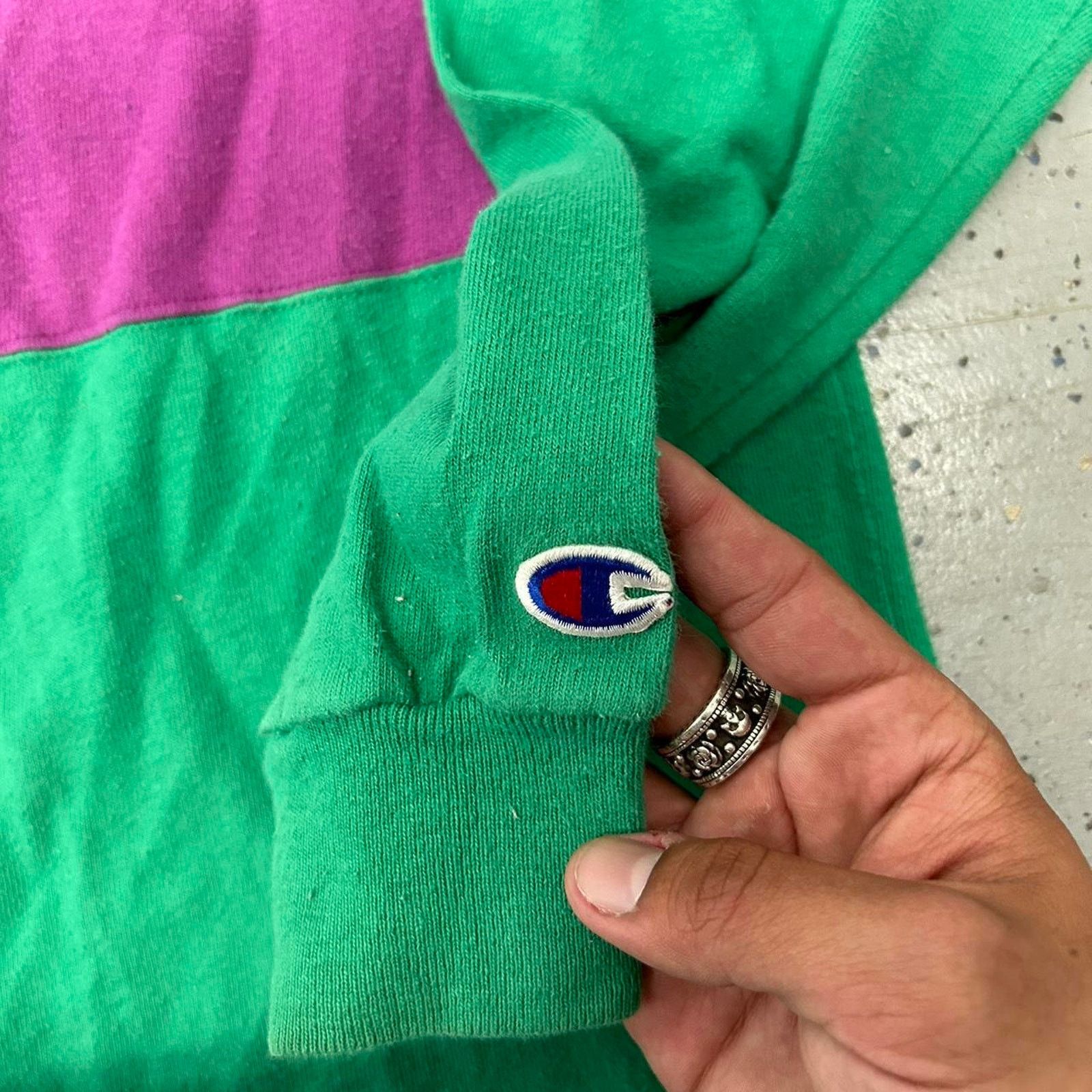 Champion VTG 90s Champion Hoodie Size L / US 10 / IT 46 - 5 Thumbnail