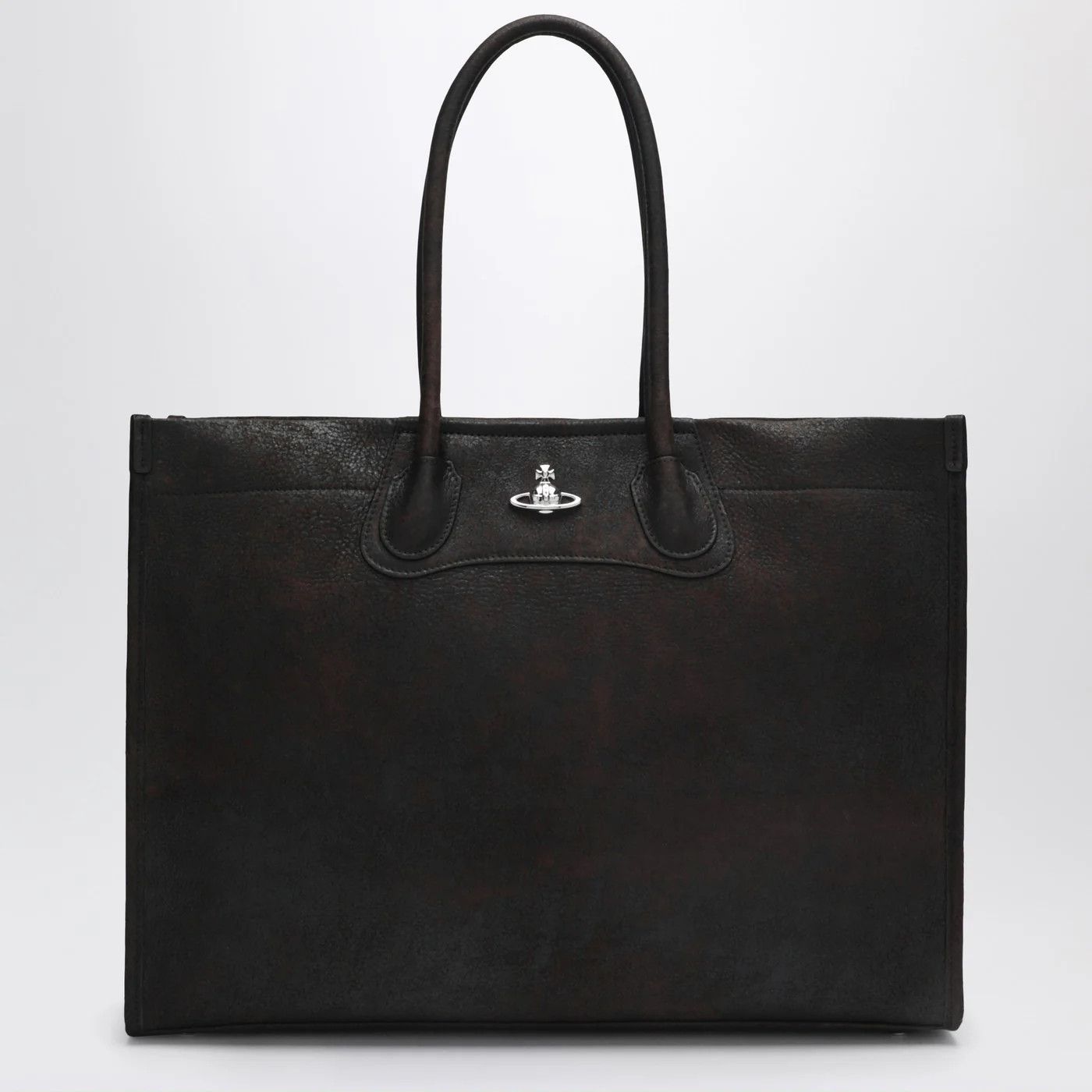 Vivienne Westwood o1d2blof0526 Size: OS / Leather Troy Tote Bag in Dark Brown Size ONE SIZE - 1 Thumbnail