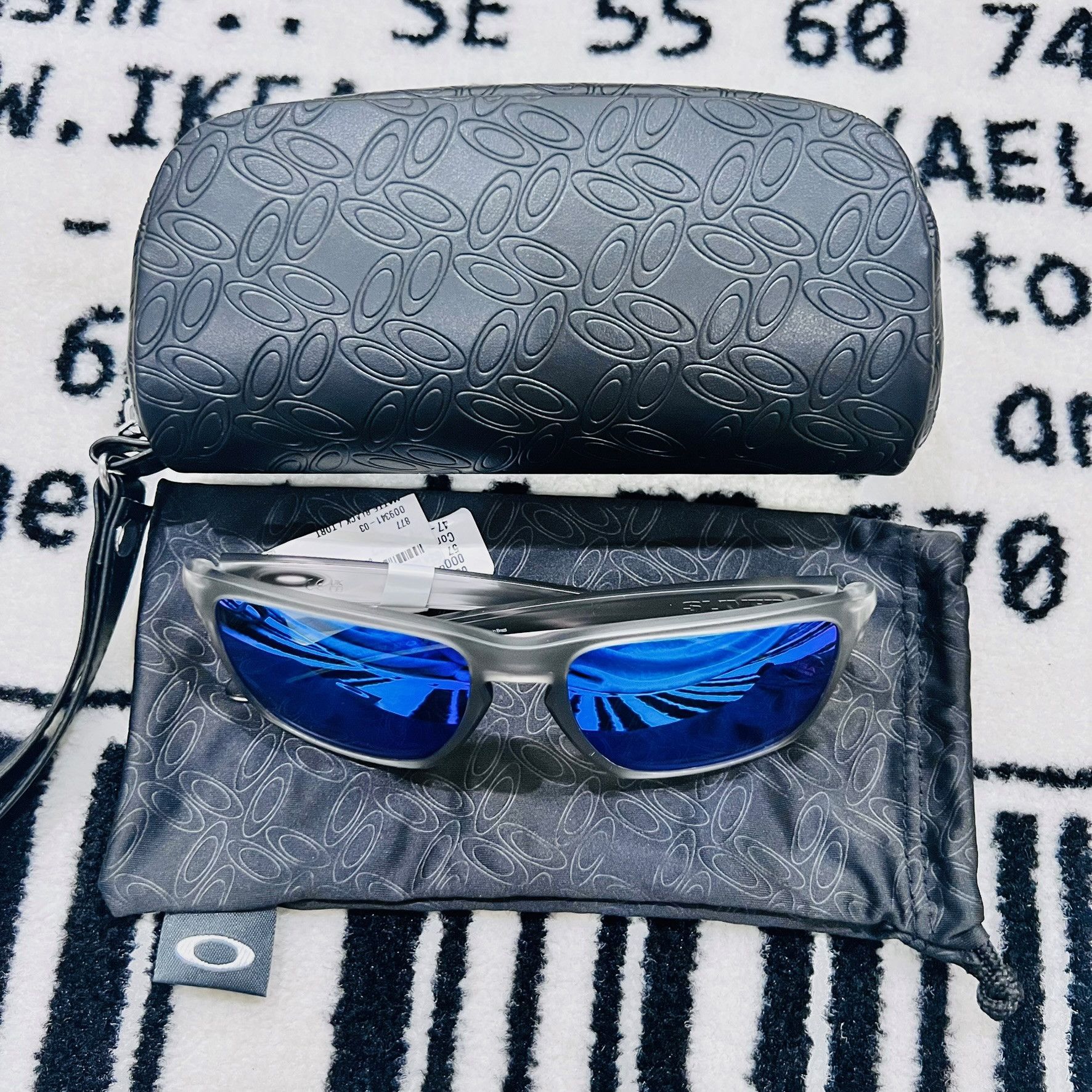 Oakley Oakley Sliver XL Sapphire Polarized Lenses, Grey Sunglasses Size ONE SIZE - 1 Thumbnail