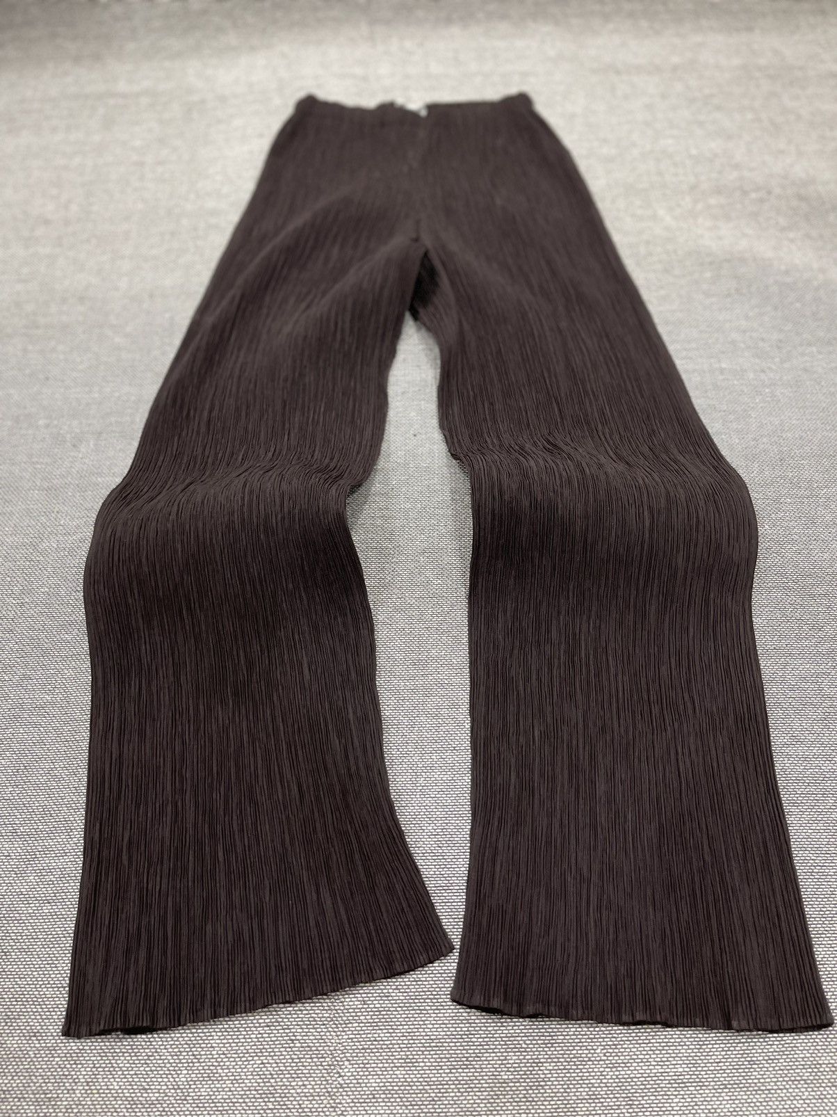 Issey Miyake Issey Miyake WhiteLabel Pleated Straight Pants Brown Size 28" / US 6 / IT 42 - 7 Thumbnail