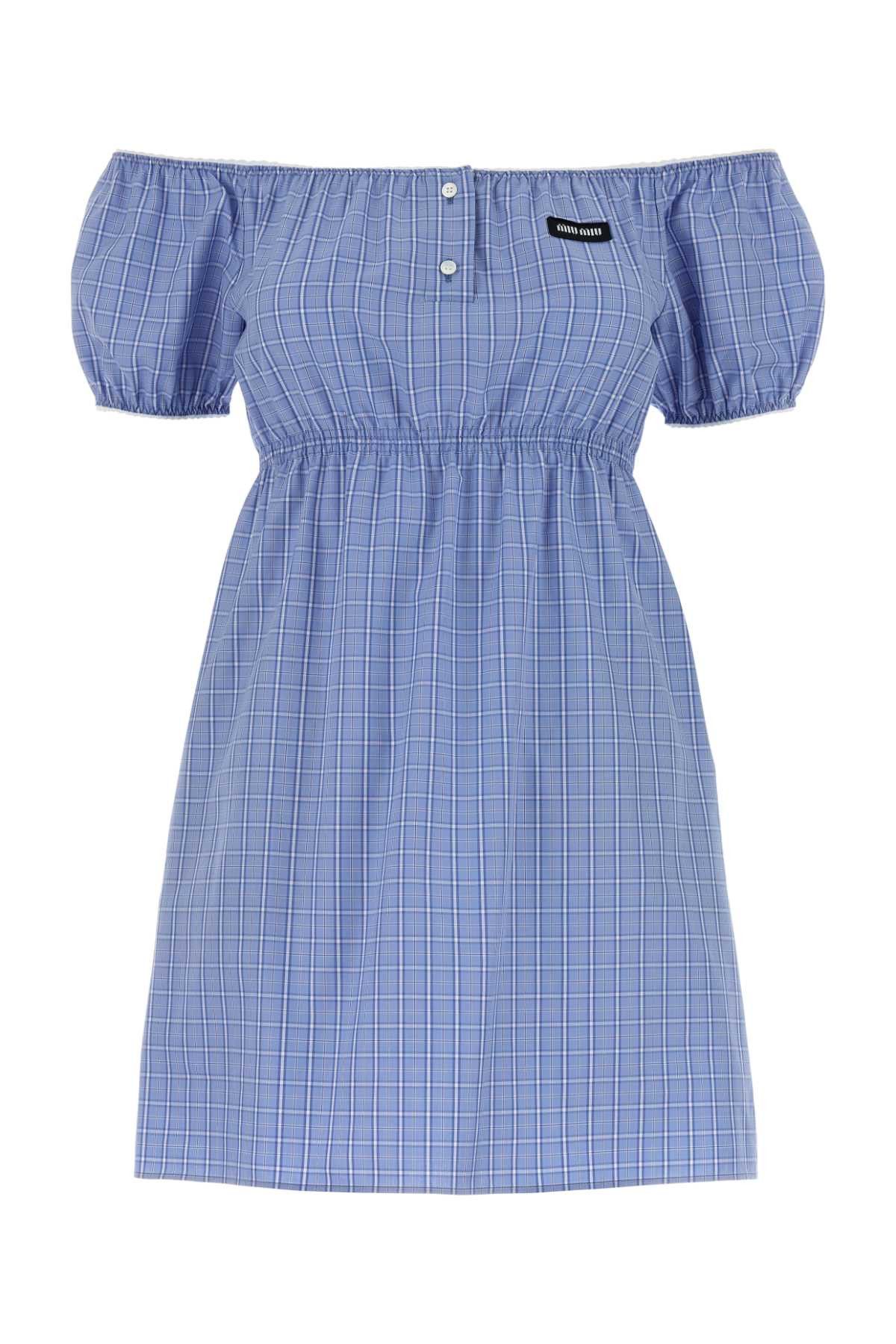 Miu Miu Embroidered Poplin Mini Dress Size S / US 4 / IT 40 - 1 Thumbnail