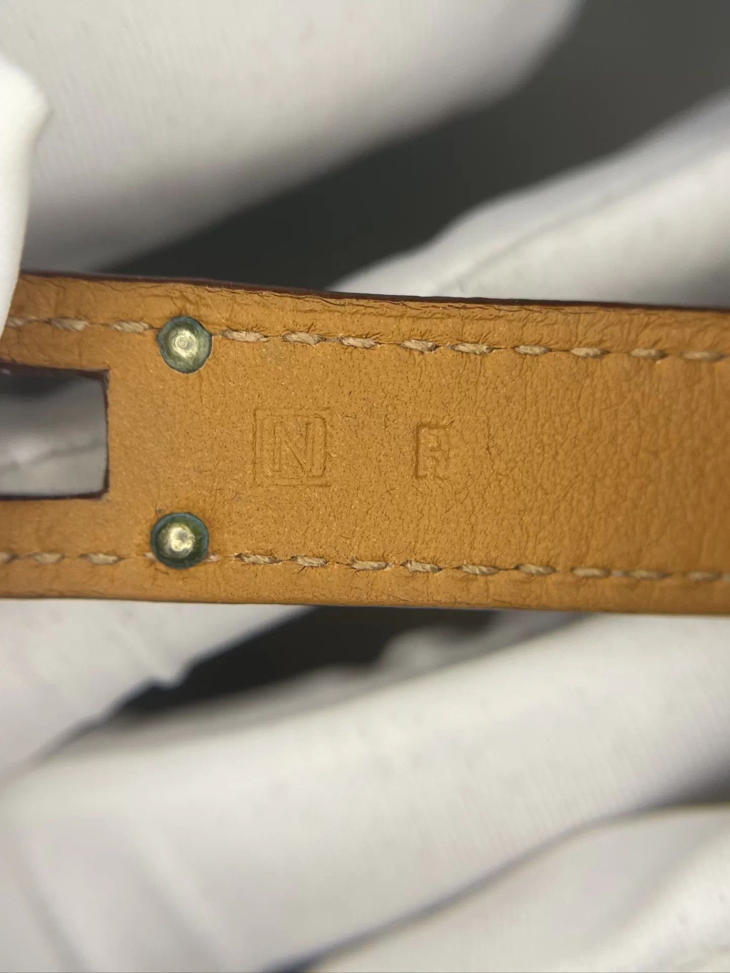 Hermes Hermès Calfskin Double Loop Brown Bracelet Size ONE SIZE - 2 Thumbnail