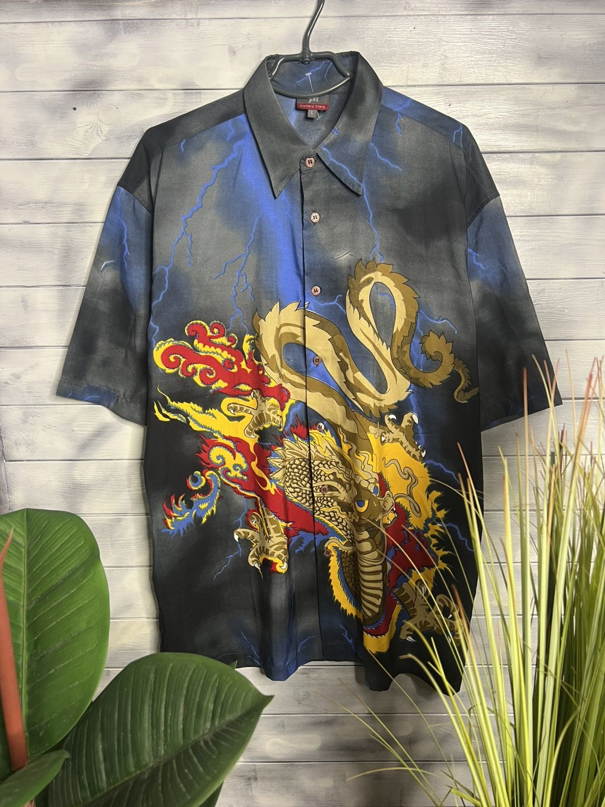 Vintage Rare Vintage Shirt Dragon Japan Style Richard Chang. Size US L / EU 52-54 / 3 - 1 Thumbnail