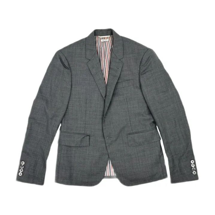 Thom Browne Thom Browne Casual Gray Suit Jacket Size US S / EU 44-46 / 1 - 1 Thumbnail