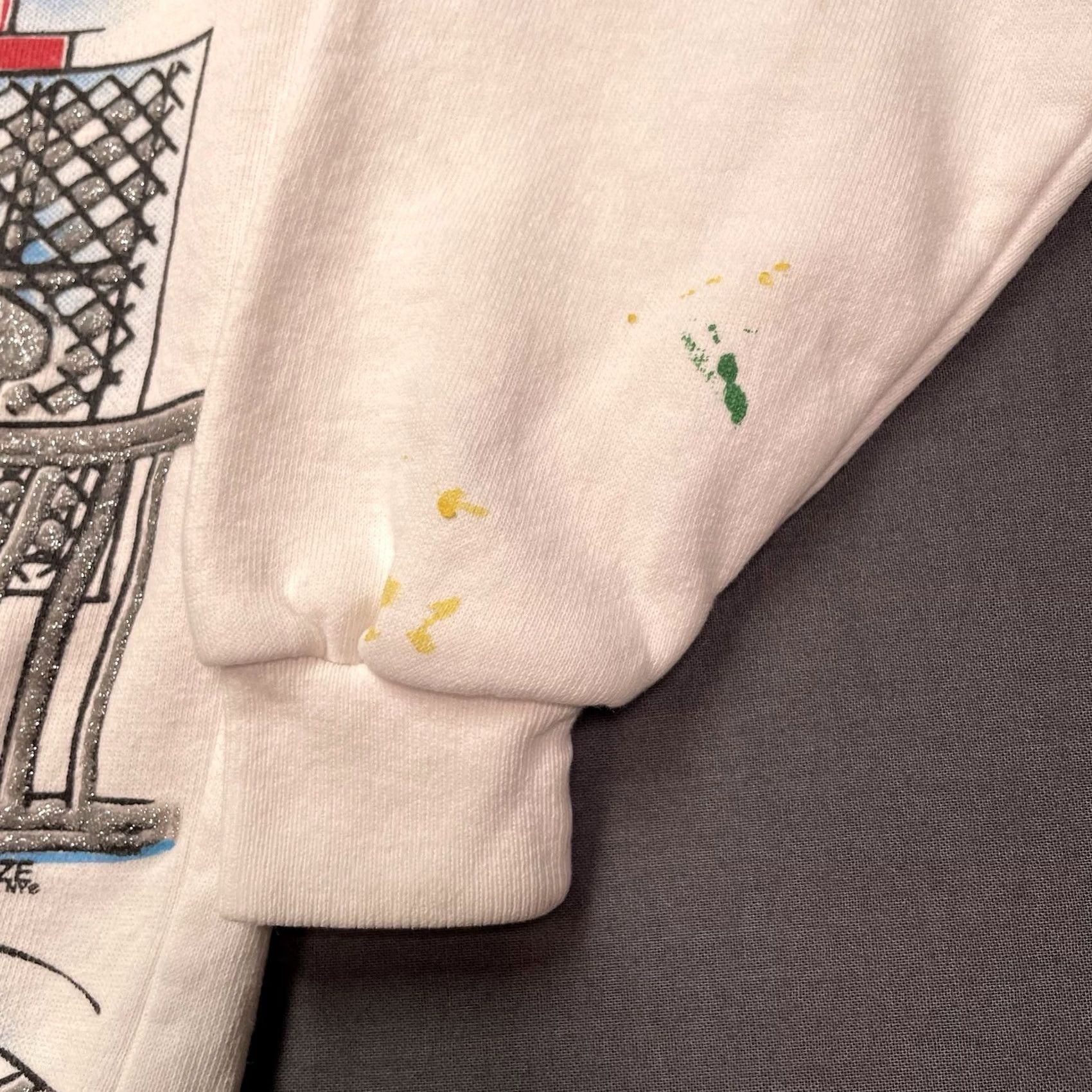 Vintage VINTAGE Looney Tunes Sweatshirt Men Regular Small S White Graphic Print 90s Bugs Bunny Crew Neck Pullover 1996 Size US S / EU 44-46 / 1 - 6 Thumbnail