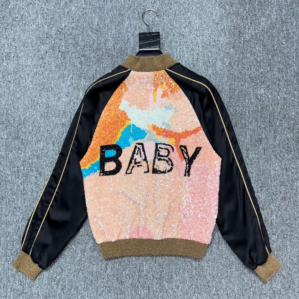 Hedi Slimane × Saint Laurent Paris HEDI SLIMANE X SAINT LAURENT BABY SEQUIN SATIN JACKET IT46 Size US S / EU 44-46 / 1 - 1 Thumbnail