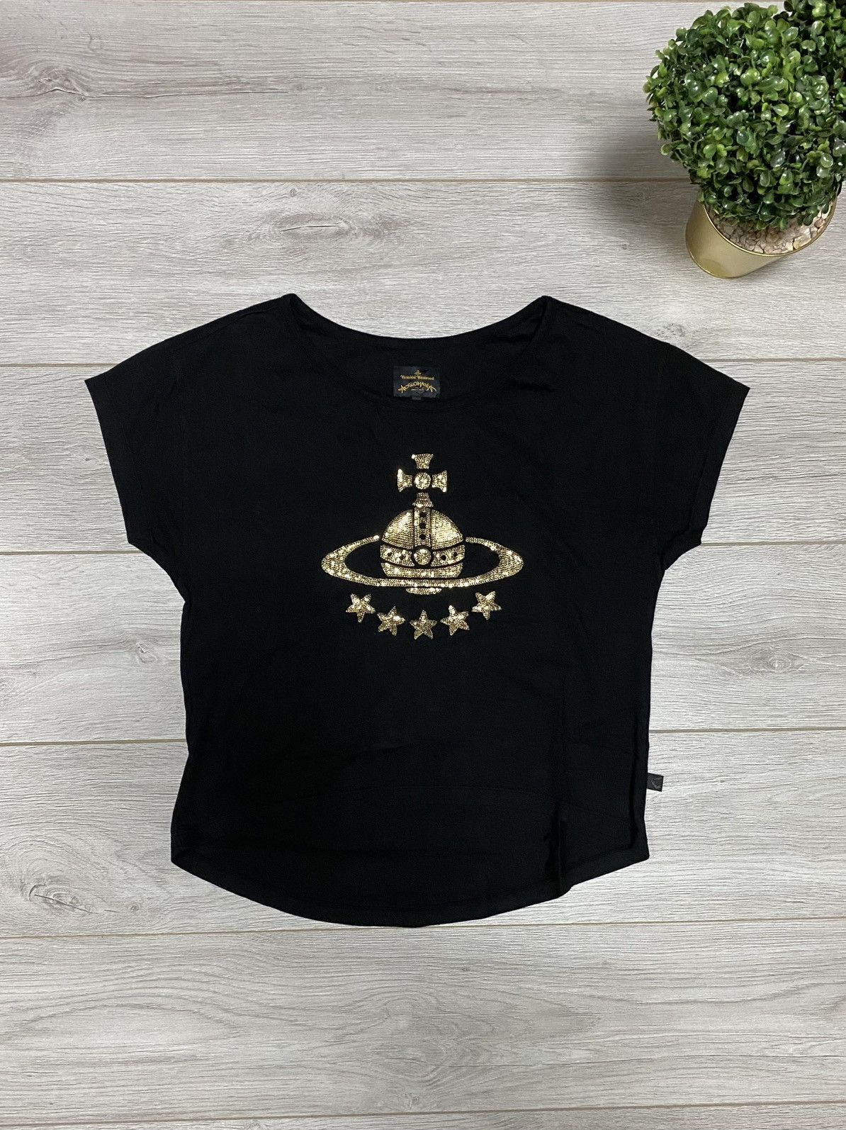 Vivienne Westwood Vivienne Westwood oversize big gold orb tee stars sunday Size S / US 4 / IT 40 - 1 Thumbnail