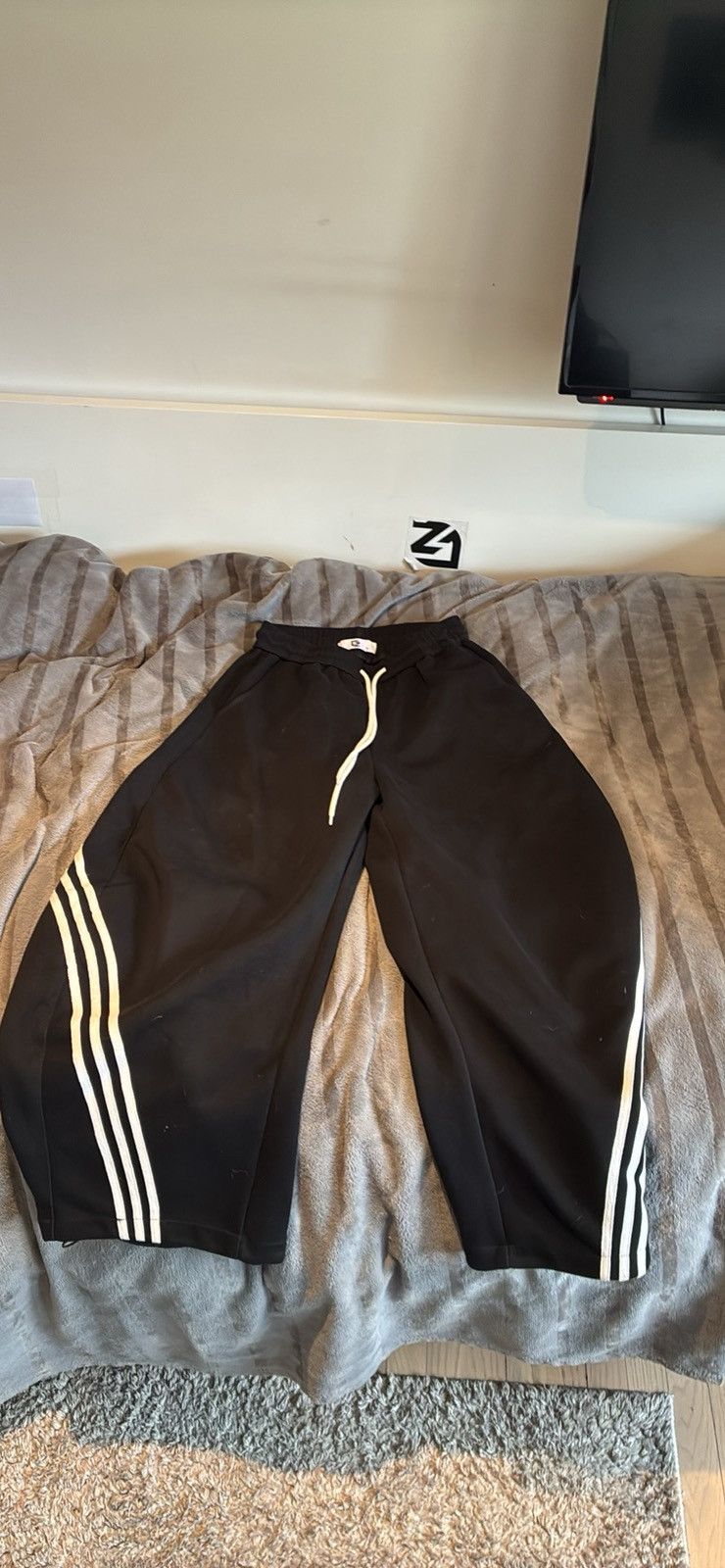 Other Copping Zone Black Triple Stripe Pants Size M Size US 30 / EU 46 - 1 Thumbnail