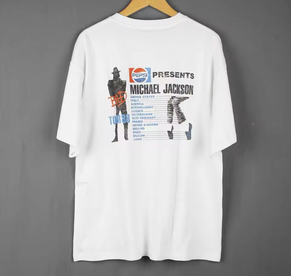 Japanese Brand × Vintage Vintage M.Jackson Graphics Printed Casual T Shirt Size US M / EU 48-50 / 2 - 2 Thumbnail