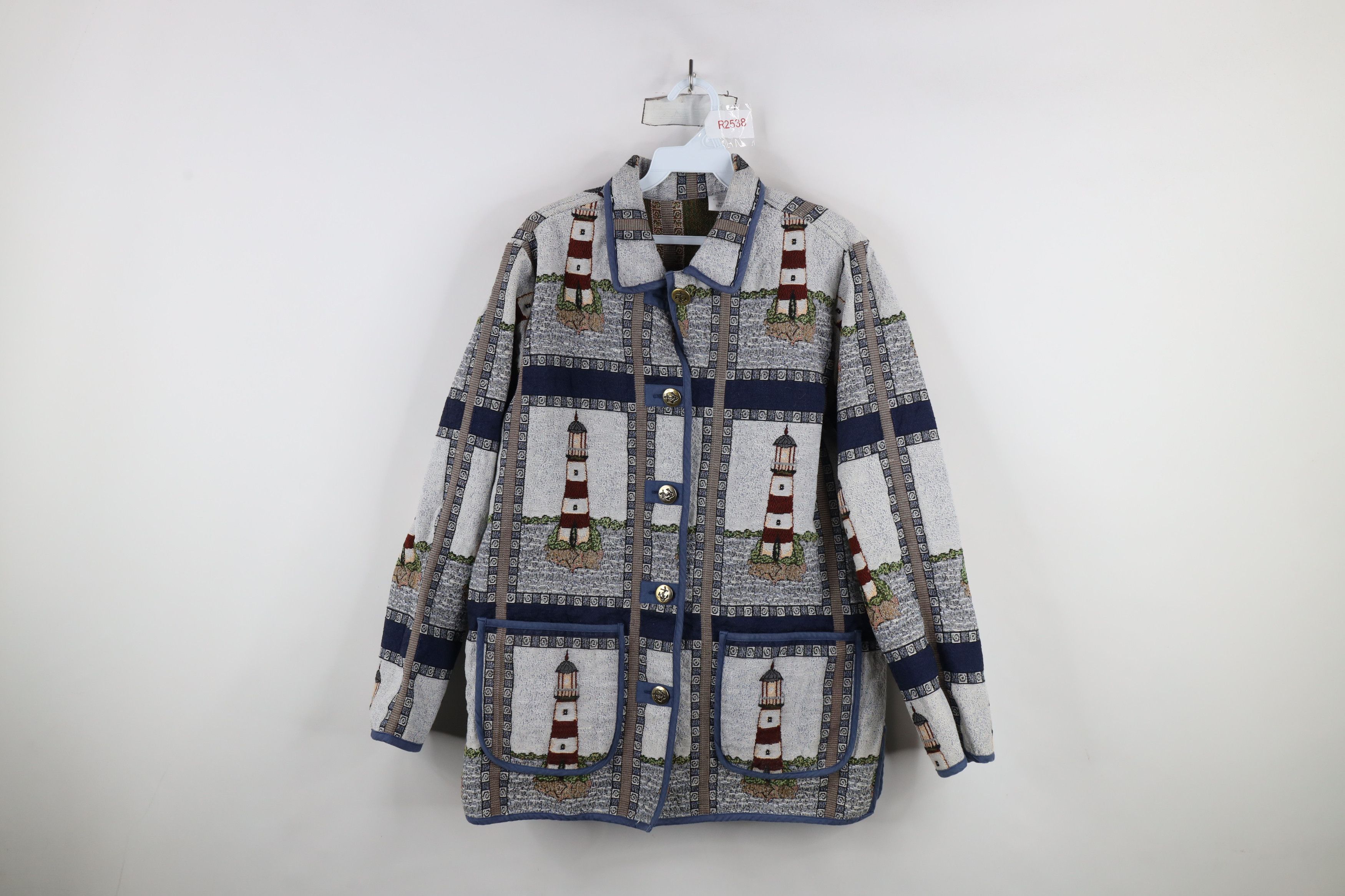Vintage Vintage 90s Streetwear All Over Print Tapestry Jacket Size M / US 6-8 / IT 42-44 - 1 Thumbnail