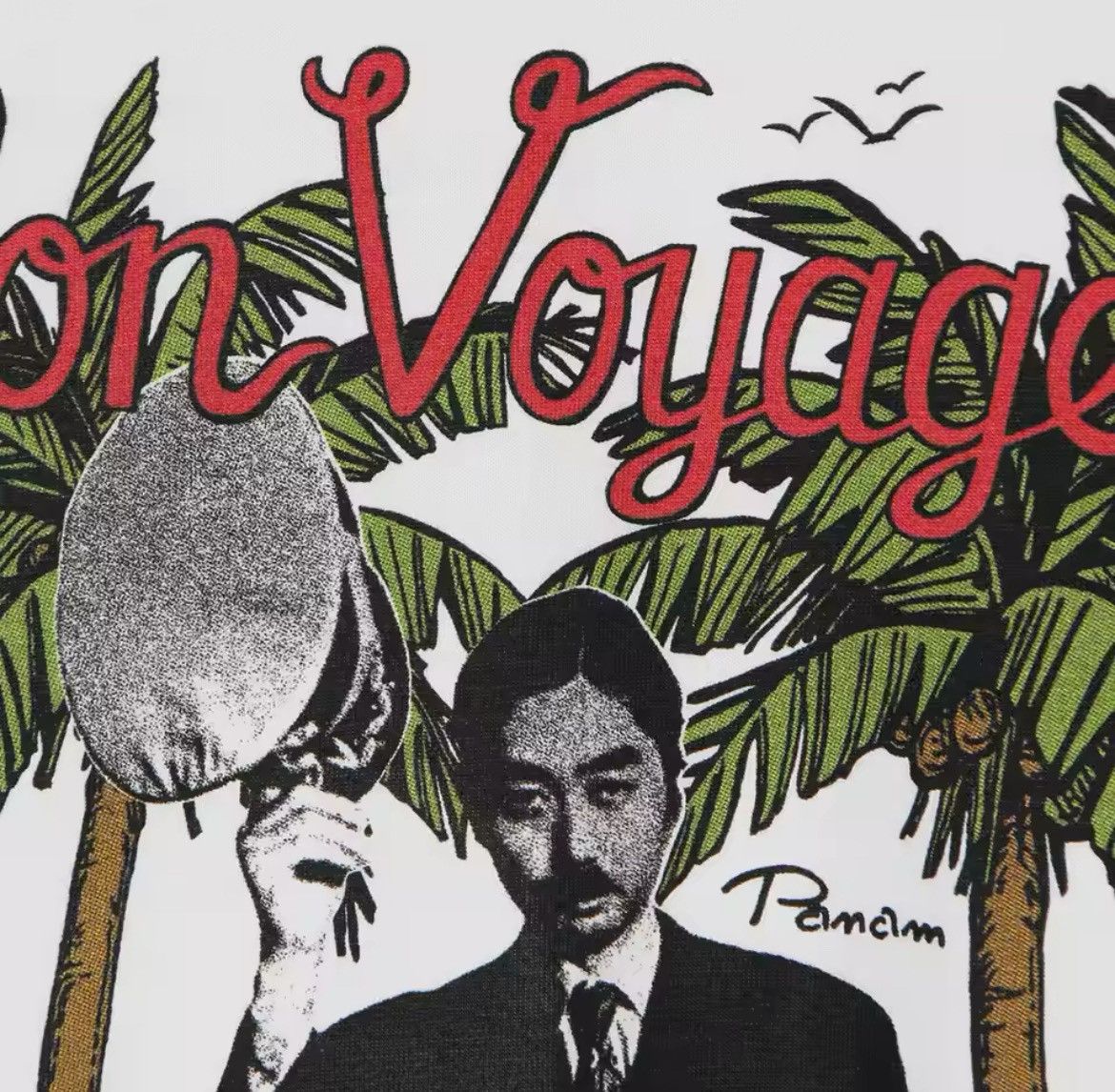 Japanese Brand × Vintage Bon Voyage Haruomi Hosono Graphic Printed Cotton Tshirt Size US XL / EU 56 / 4 - 3 Thumbnail