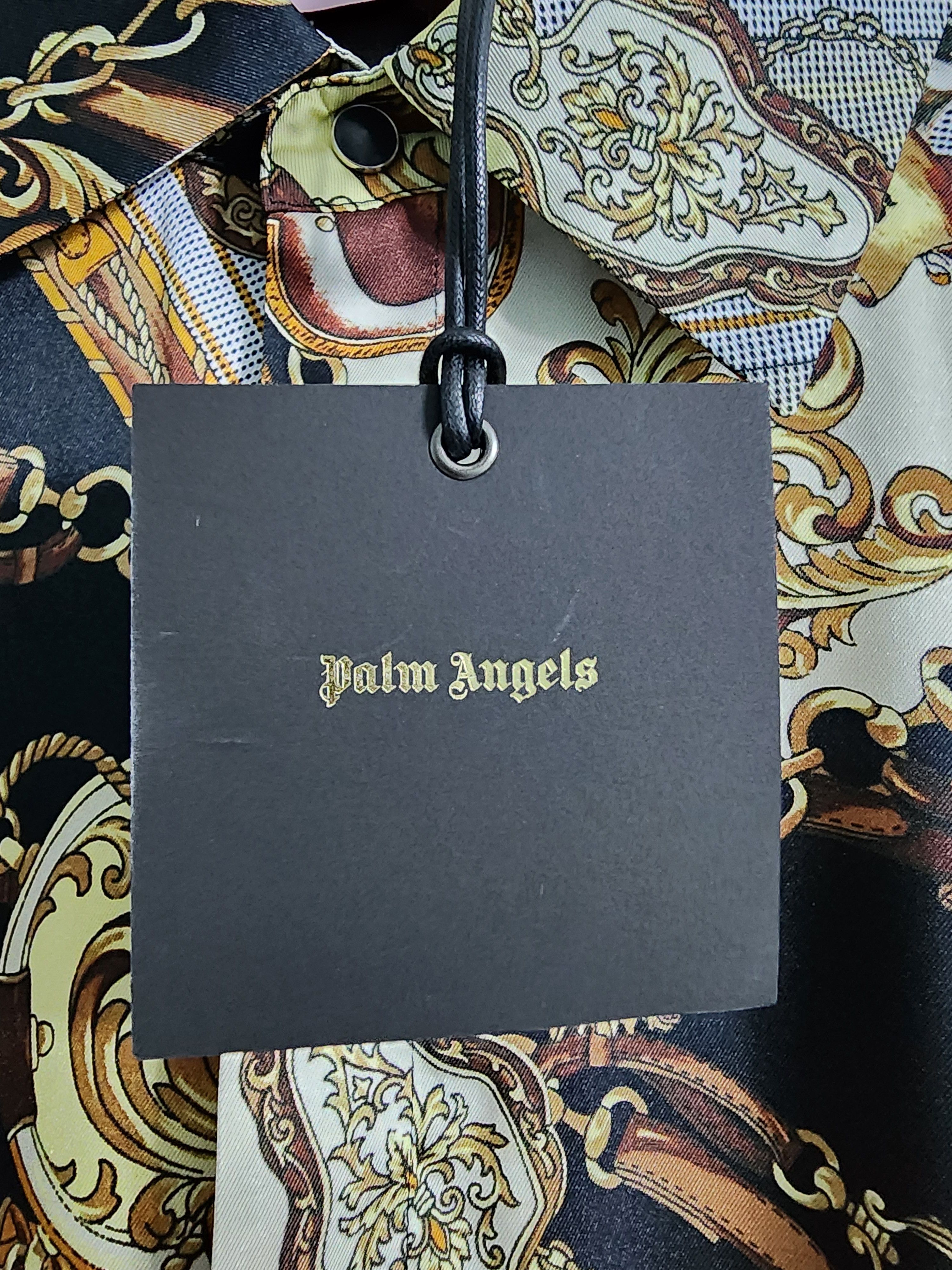 Palm Angels Bridle Motif Ribbed Twill Shirt Size US L / EU 52-54 / 3 - 8 Thumbnail