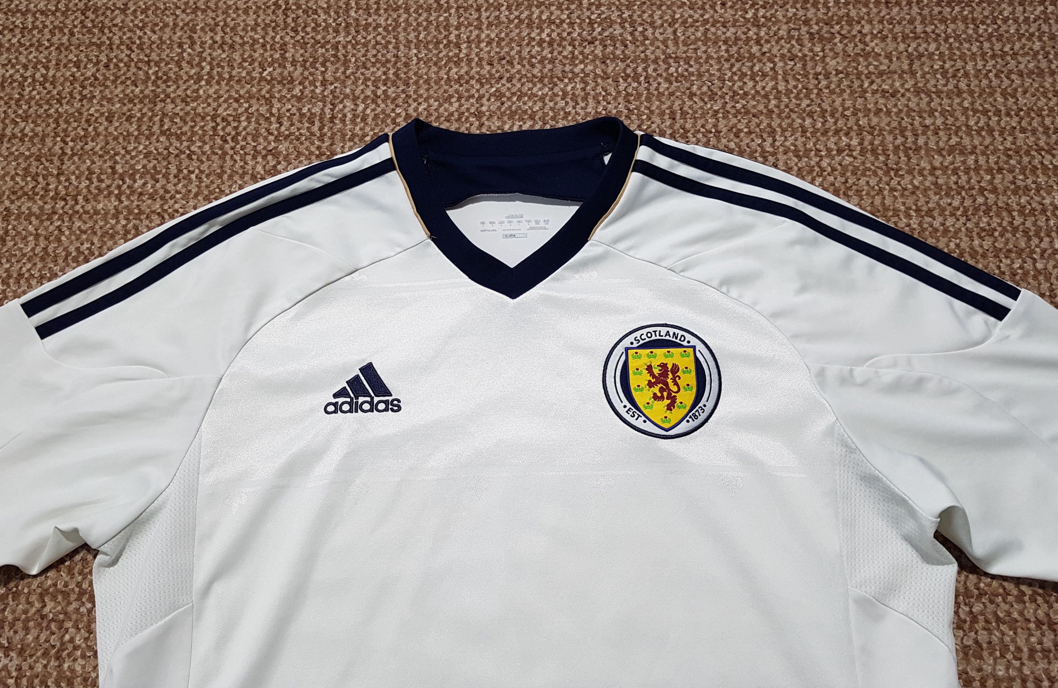 Adidas Adidas Scotland 2011 2013 National Team Soccer Jersey Shirt Size US L / EU 52-54 / 3 - 2 Thumbnail
