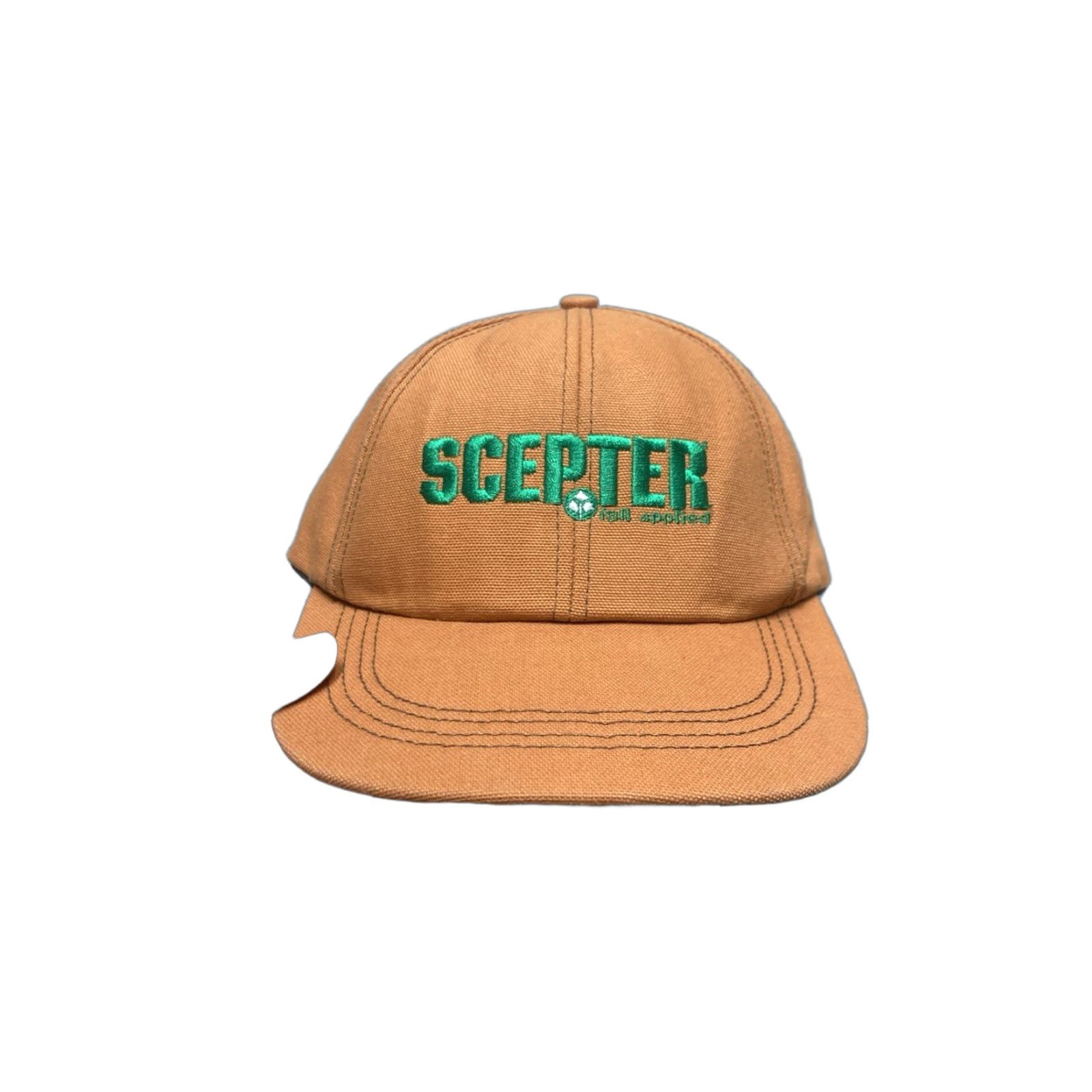 Vintage VINTAGE Unbranded Strapback Hat Canvas Cap Tan Khaki Beige Beige Men Adjustable Cap Men Strapback Hat Size ONE SIZE - 1 Thumbnail