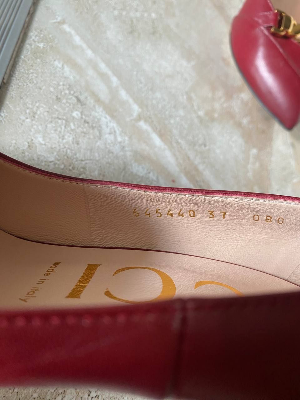 Gucci Gucci Burgundy Leather Heels Size US 6 / IT 36 - 4 Thumbnail