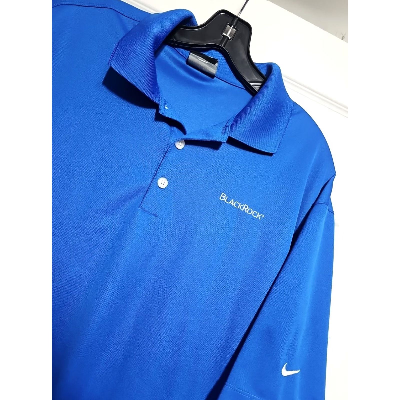 Nike NIKE GOLF POLO SHIRT L BLUE BLACKROCK LISLE SMOOTH POLY DRI-FIT PERFORMANCE Size US L / EU 52-54 / 3 - 2 Thumbnail