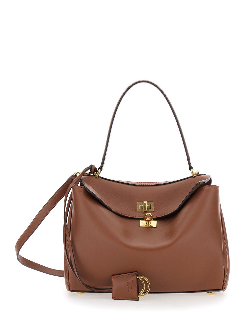 Balenciaga Shoulder Bag 'RODEO TOP HANDLE SMALL NATURAL SMOOTH CALF' with Top Handle in Brown Leather for Women Size ONE SIZE - 1 Thumbnail
