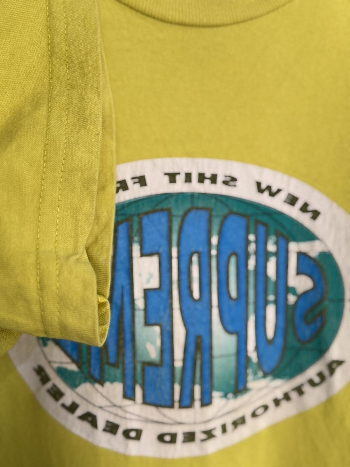Supreme × Vintage Vintage Supreme New Shit From Dealer Faded Tee Size US L / EU 52-54 / 3 - 7 Thumbnail