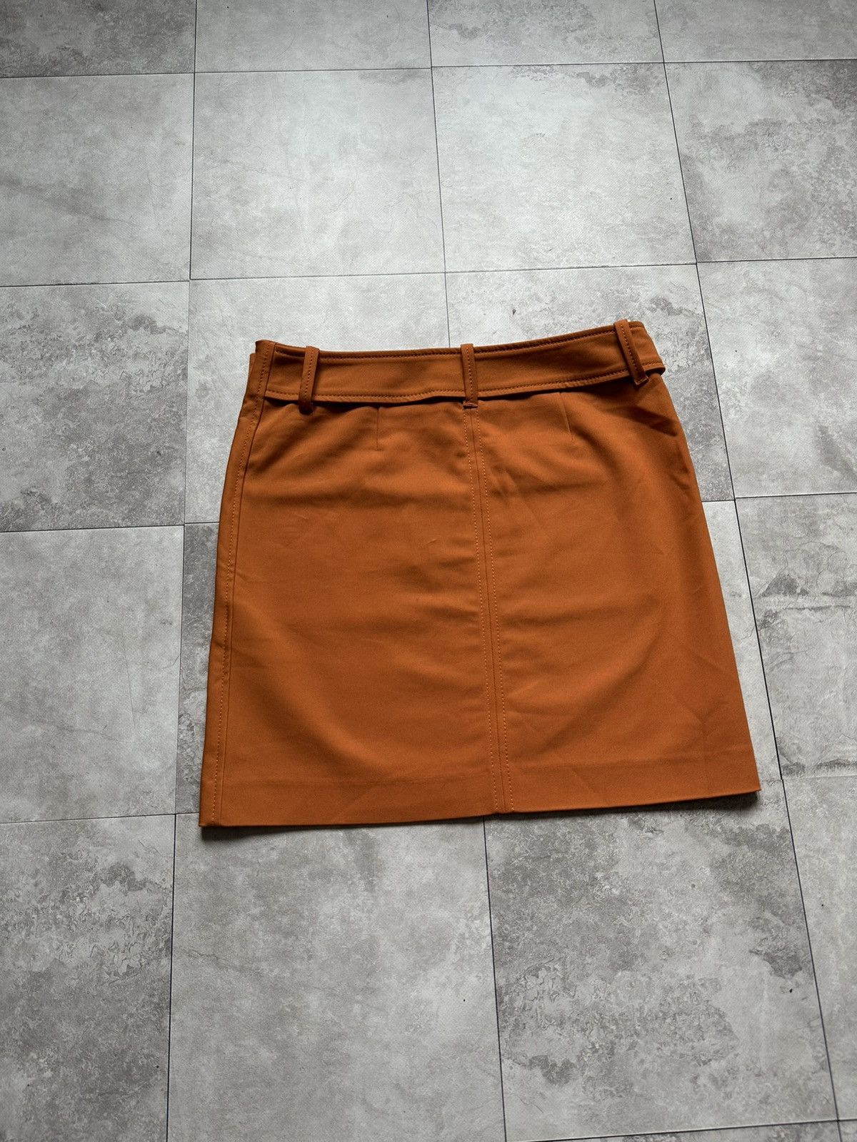Cop Copine Cop Copine Mayabis Orange Mini Skirt Belt Pockets Taille 36 Size 25" / US 0 / IT 36 - 8 Thumbnail