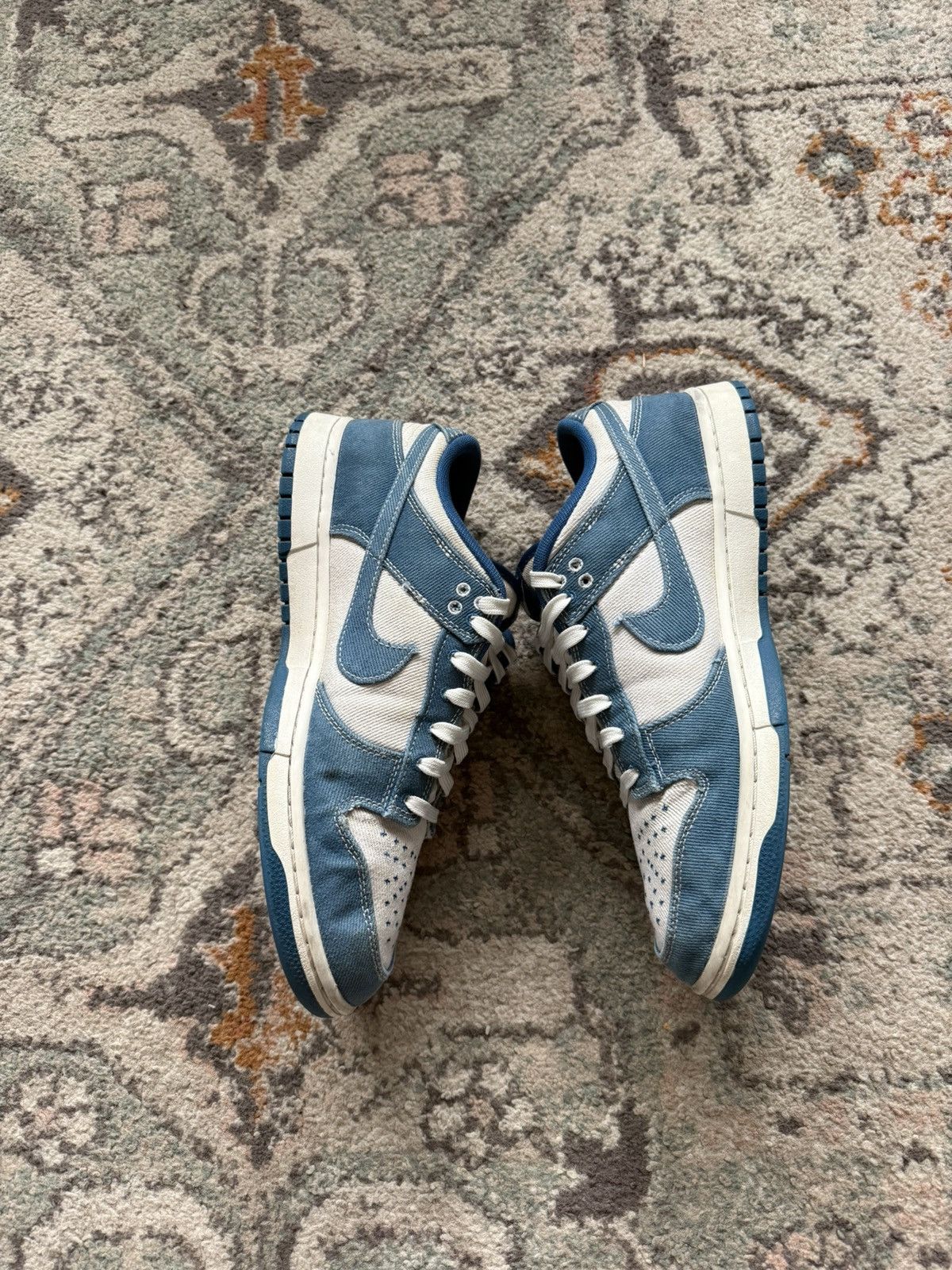 Nike Mens Dunk Low SE ‘Sashiko-Industrial Blue’ Size US 11 / EU 44 - 4 Thumbnail