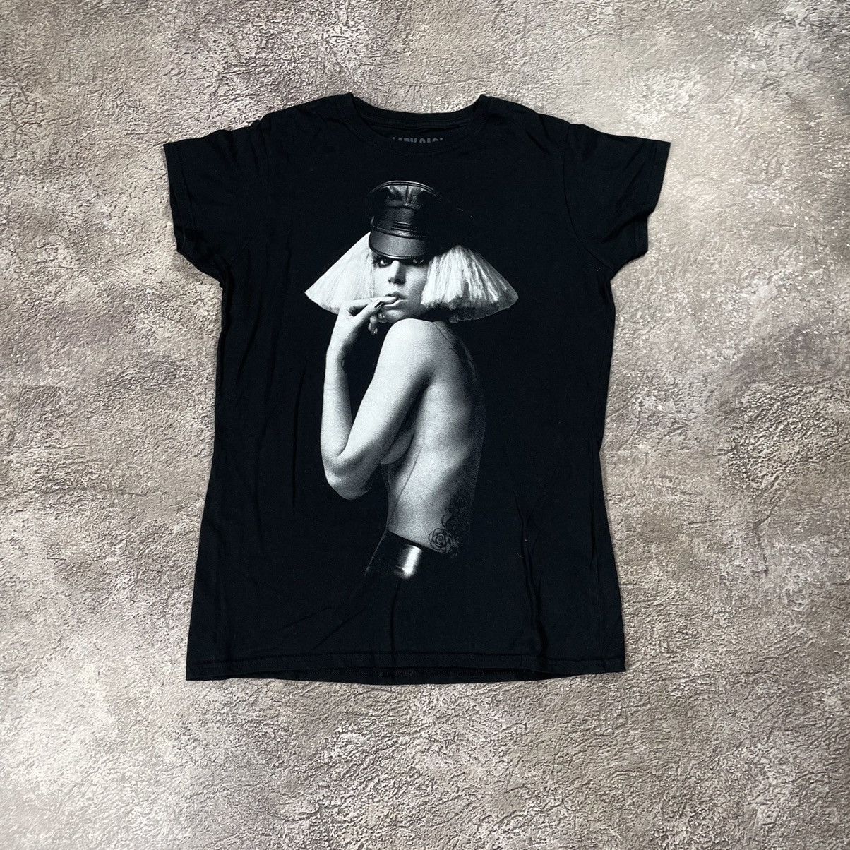 Vintage VINTAGE Y2K TEE BAND SEXY LADY GAGA FACE ART Size M / US 6-8 / IT 42-44 - 1 Thumbnail