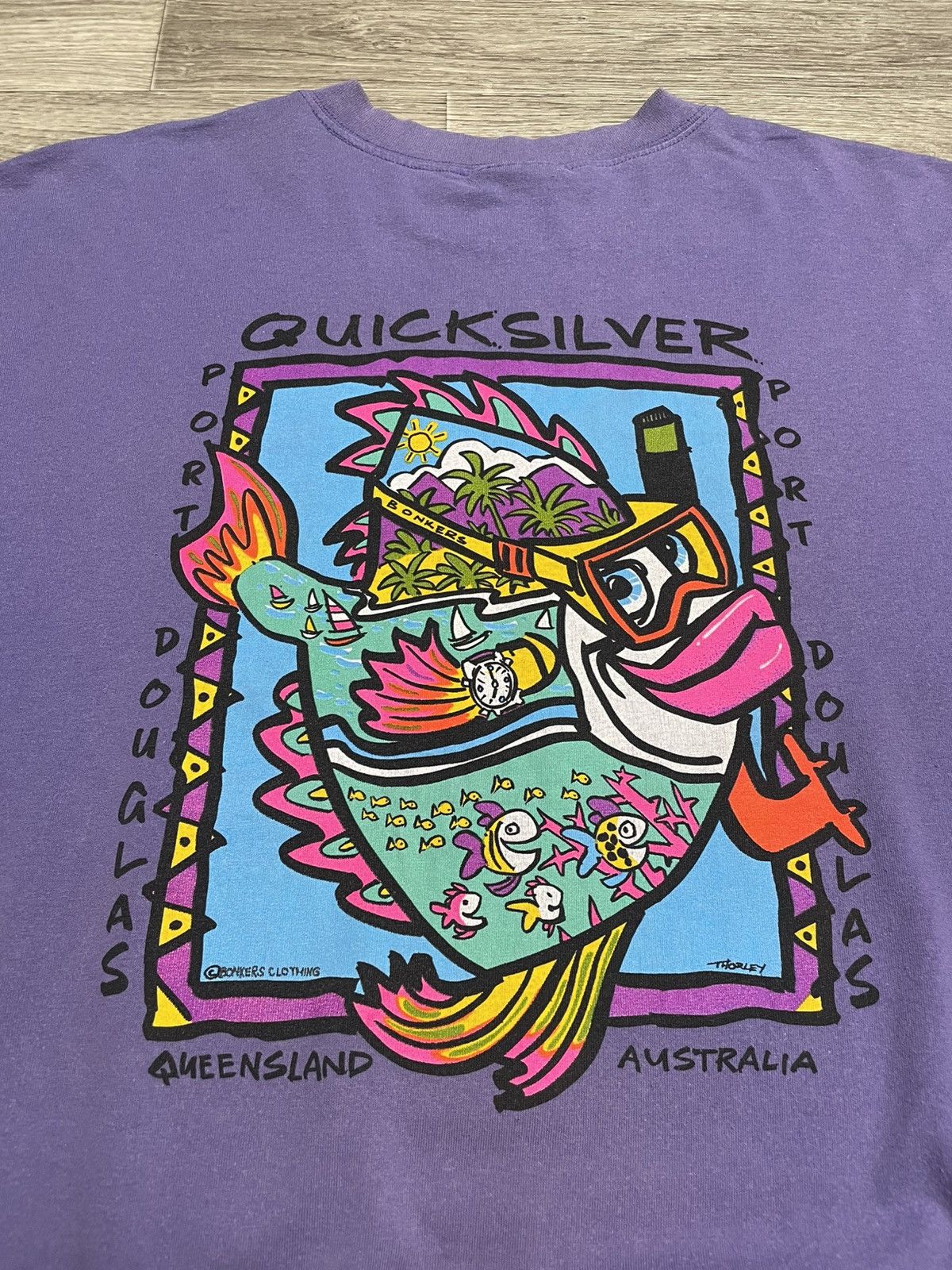 Quiksilver Vintage Quicksilver x Bonkers Australia Surf Style T-Shirt Size US XL / EU 56 / 4 - 14 Thumbnail