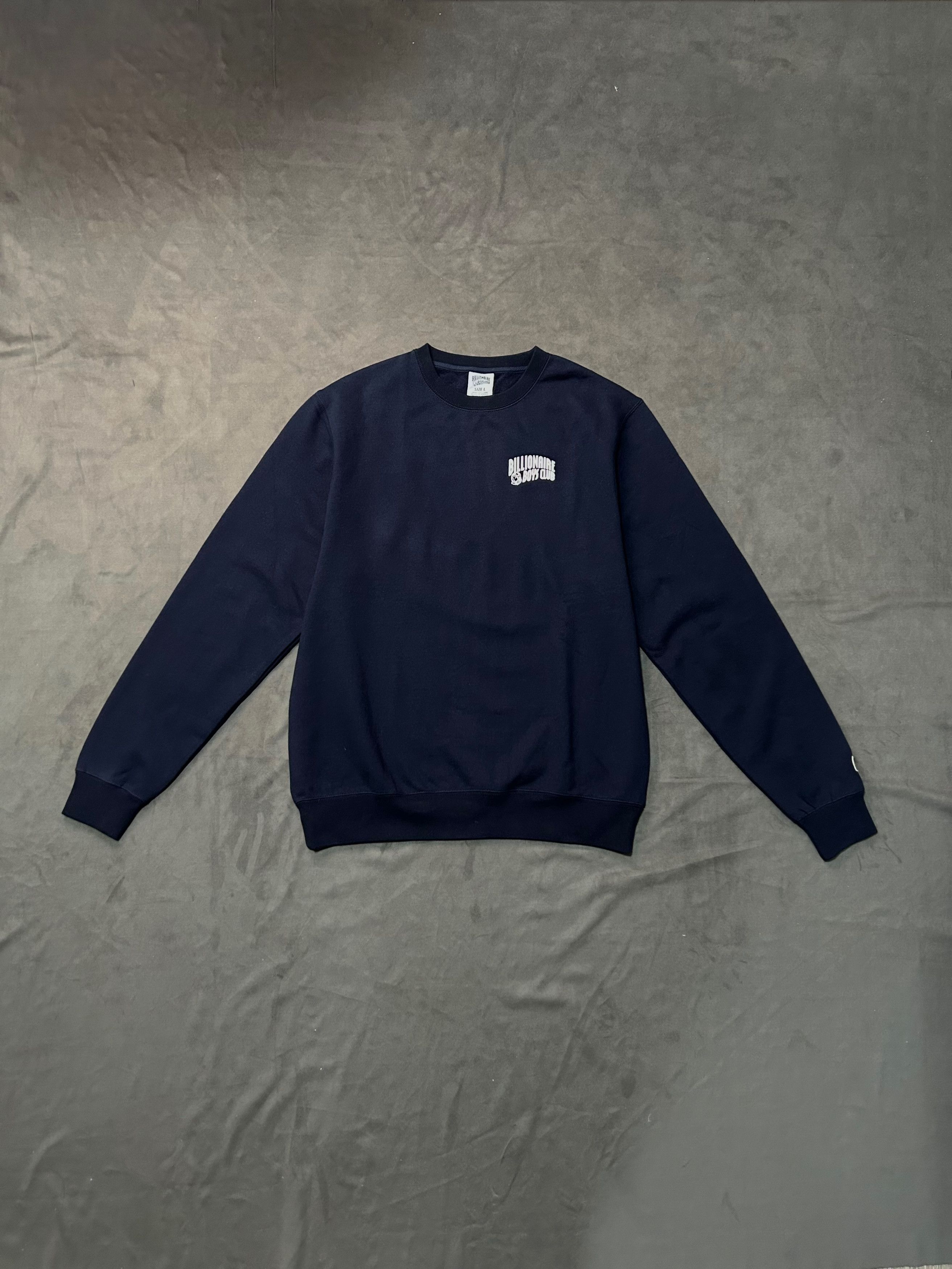 Billionaire Boys Club × Pharrell Rare Billionaire Boys Club BBC Classic Logo Sweatshirt Navy Size US L / EU 52-54 / 3 - 1 Thumbnail